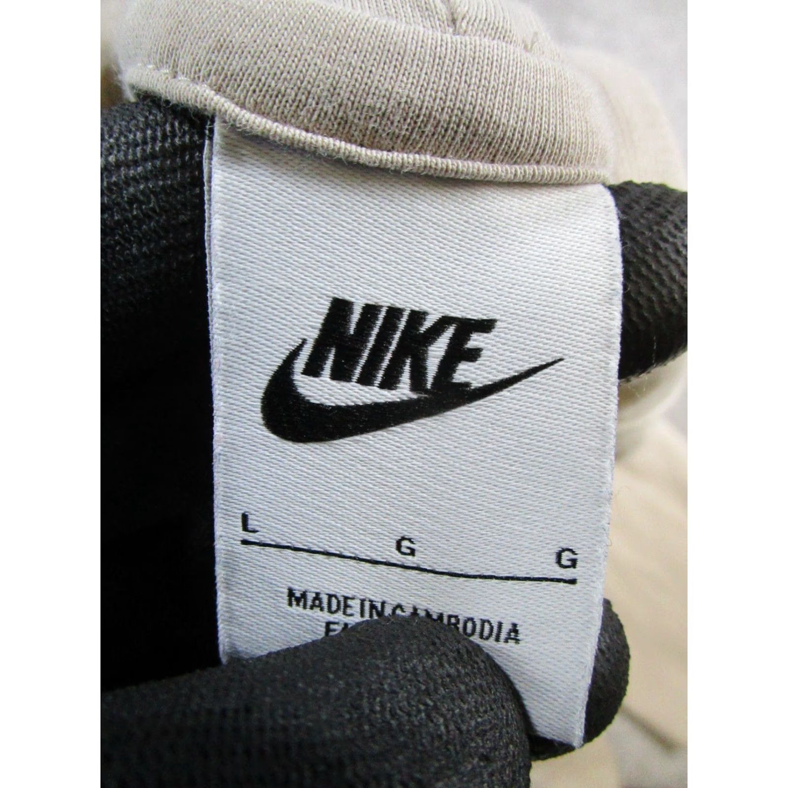 Nike Nike Tech Fleece Hoodie Womens Large Beige Cotton Full Zip Fleece Hoodie Size L / US 10 / IT 46 - 3 Thumbnail