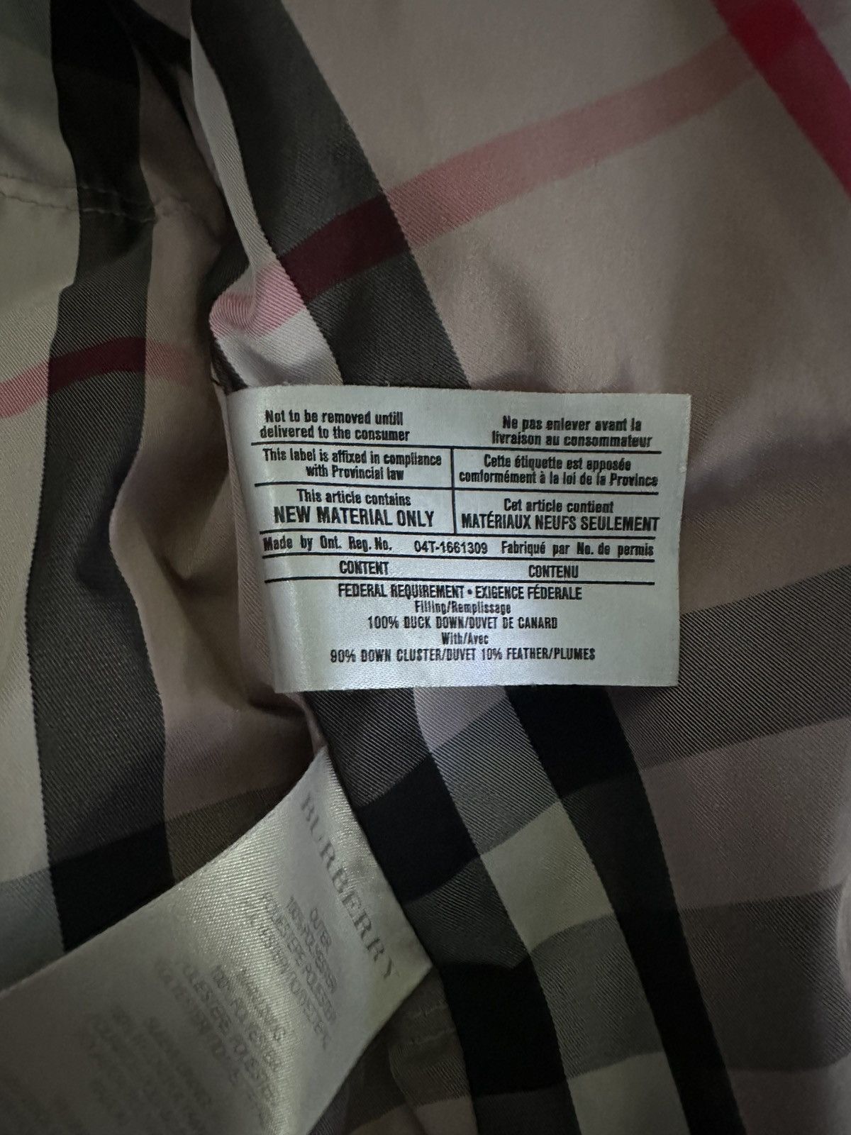 Burberry Burberry Brit Down Jacket Puffer Nova Check Size US S / EU 44-46 / 1 - 17 Thumbnail