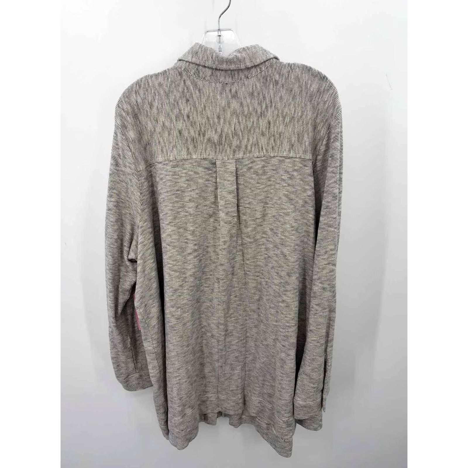 Vintage J Jill Grey Button Down Size 3X Size XXL / US 16-18 / IT 52-54 - 2 Thumbnail