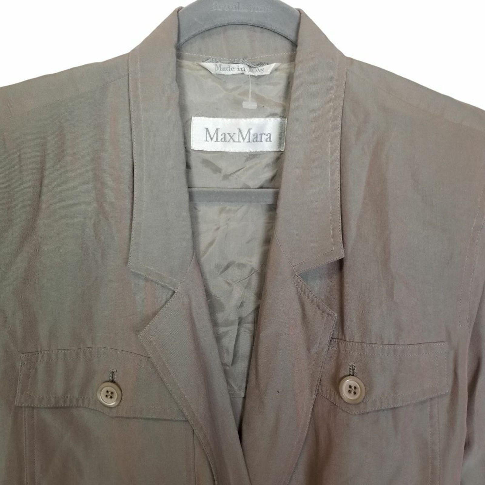 Max Mara Vintage Max Mara Womens Silk Blazer Double Breasted Sz 4 Size S / US 4 / IT 40 - 2 Thumbnail