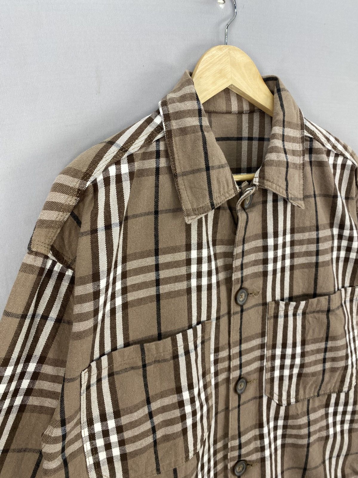 GU GU Nova Check Double Pocket Button Up Jacket Size US L / EU 52-54 / 3 - 2 Thumbnail