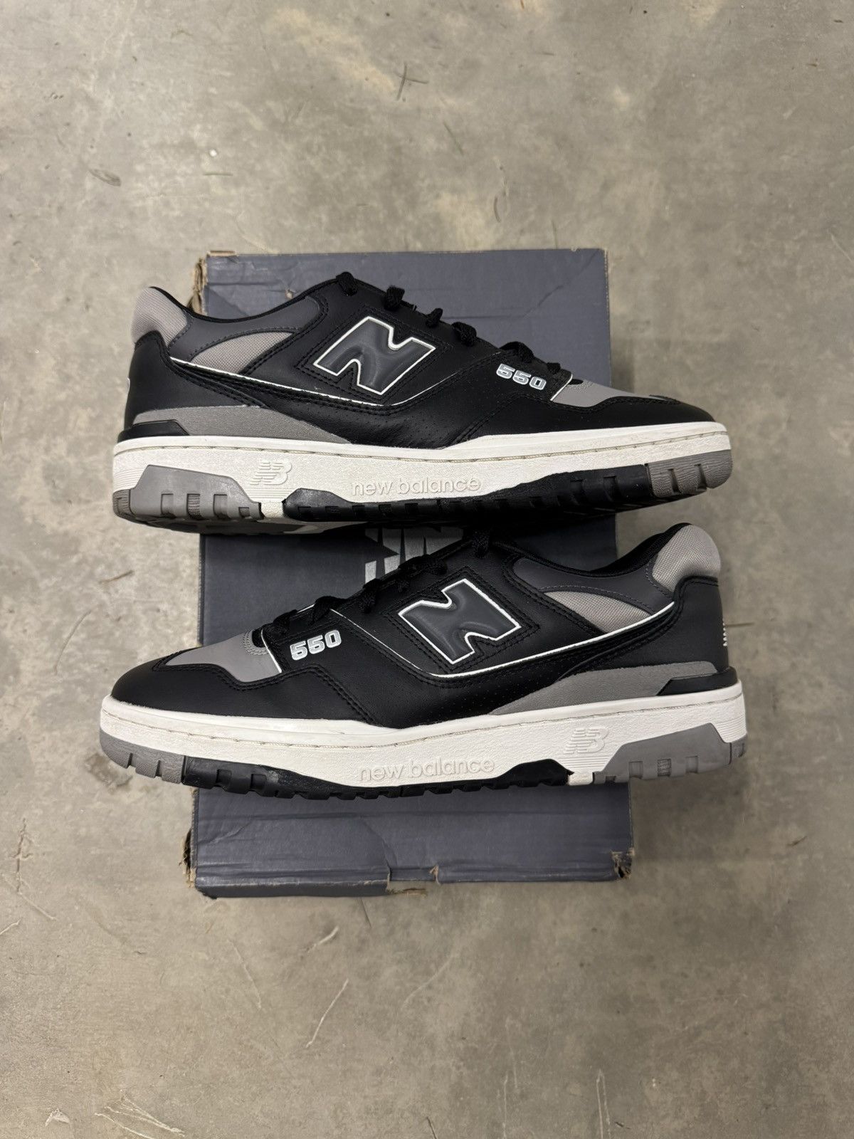 New Balance New Balance 550 Black Grey White Size 11 Size US 11 / EU 44 - 2 Thumbnail