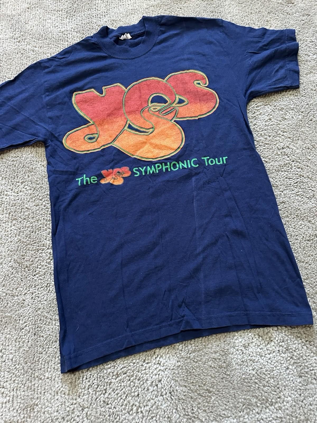 Band Tees VTG YES Band Tee Shirt Mens Medium Blue Tour Rock Music Size US M / EU 48-50 / 2 - 2 Thumbnail