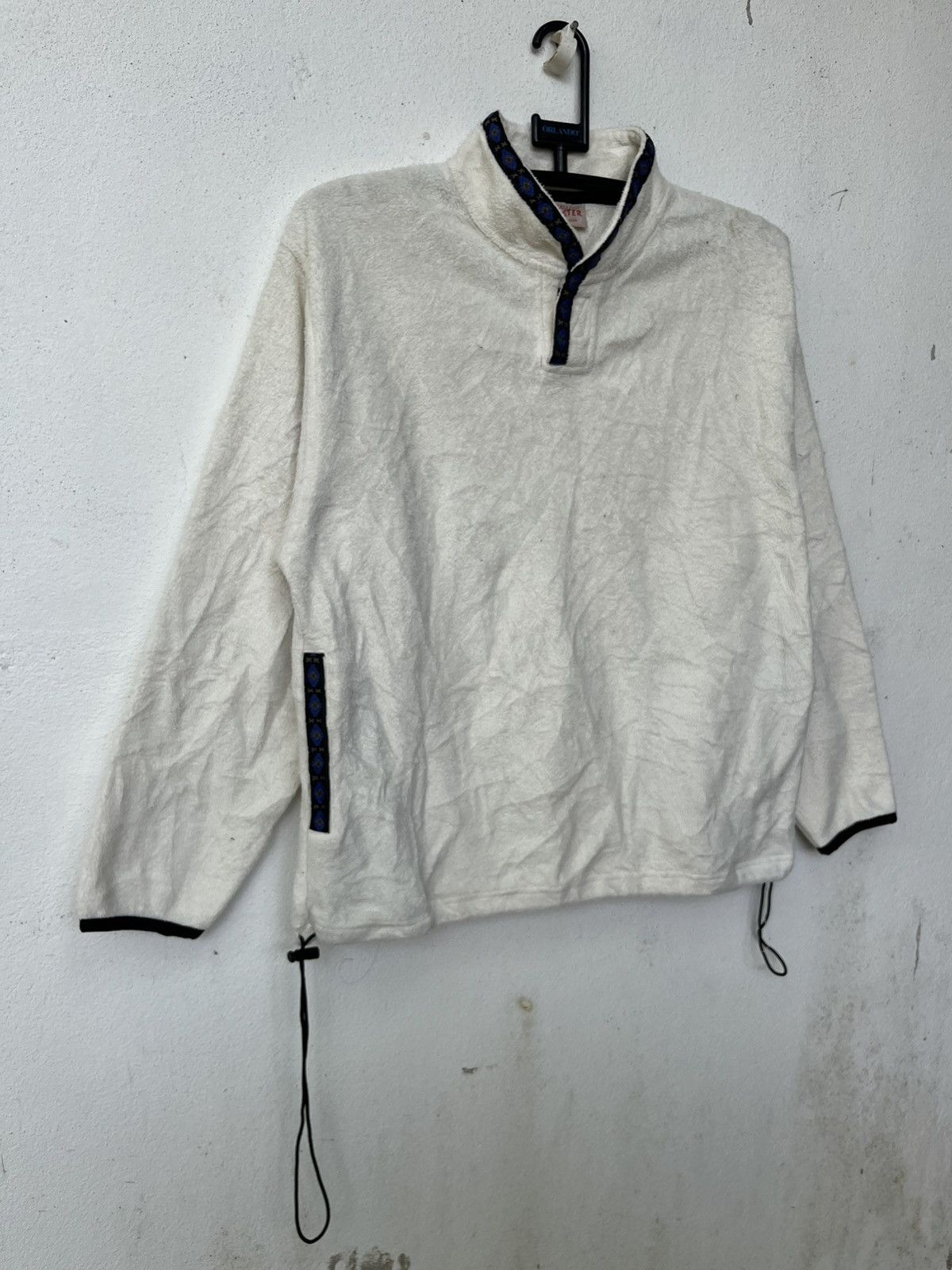 Japanese Brand 🔥Macalister White Fleece With Navajo Motive Strap Neck Size US M / EU 48-50 / 2 - 2 Thumbnail
