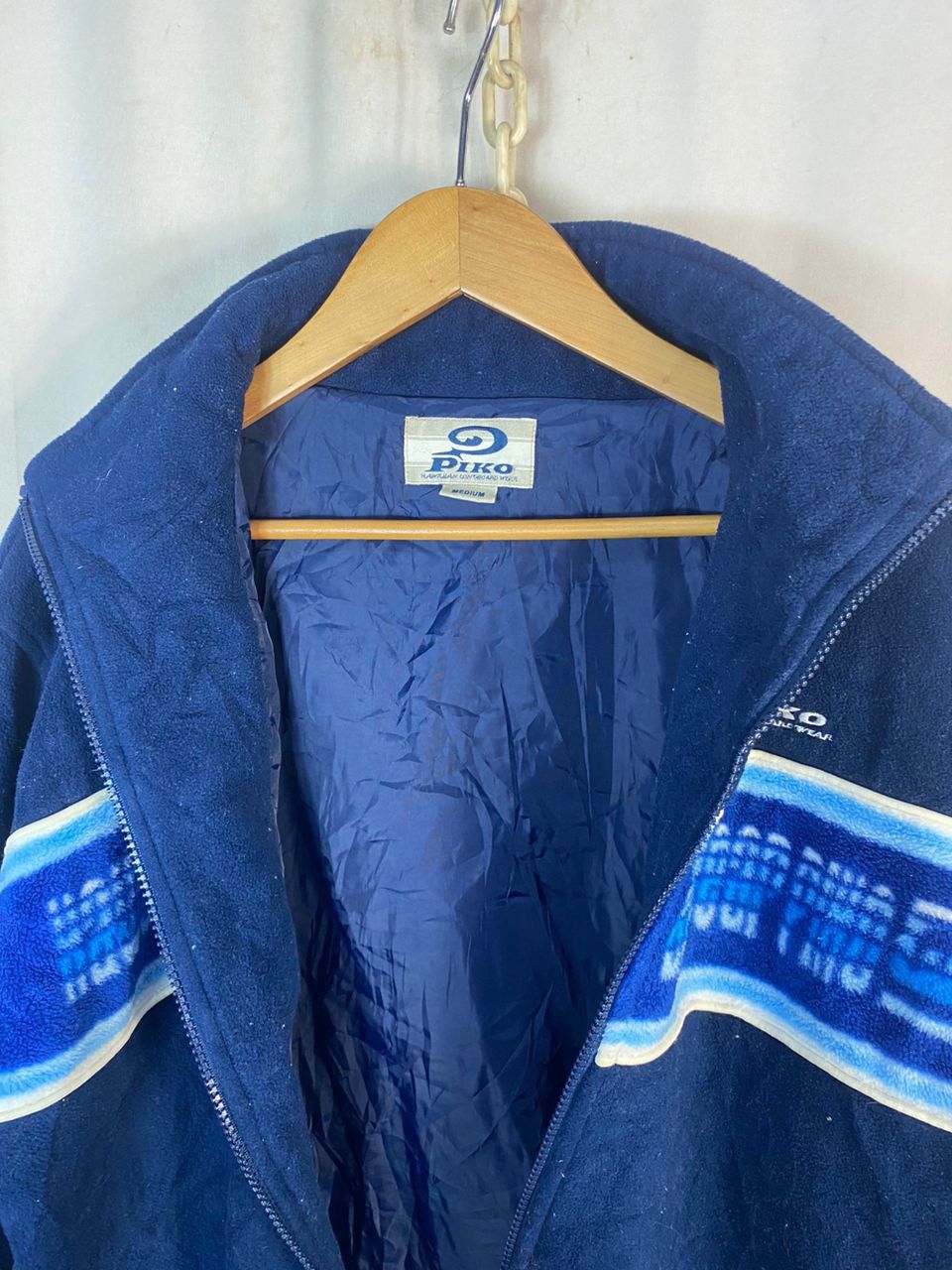 Japanese Brand Vintage piko fleece zipper jacket Size US M / EU 48-50 / 2 - 5 Thumbnail
