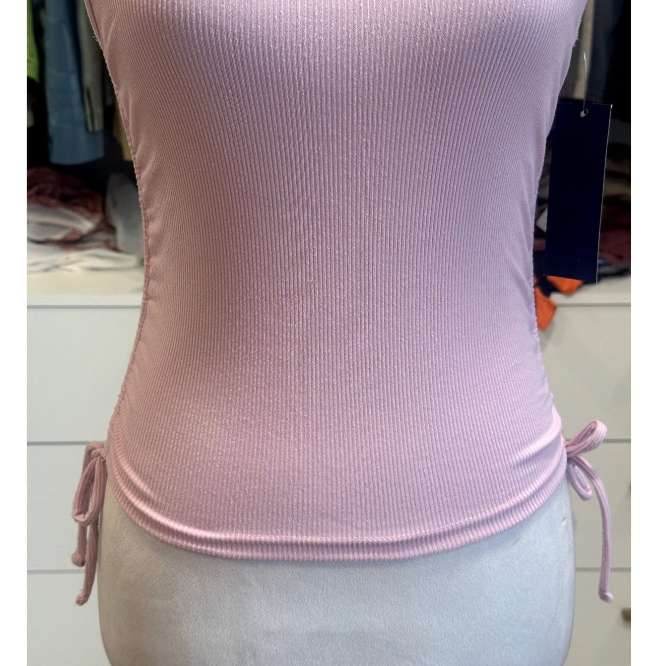 Other Freshman NWT Size Small Ribbed Tank Top Tie Up Sides Trendy Size S / US 4 / IT 40 - 3 Thumbnail