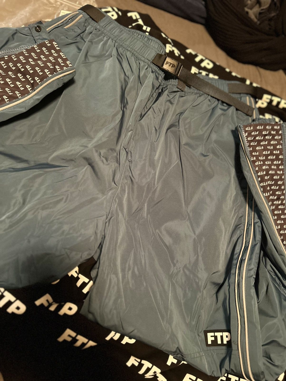 Fuck The Population FTP Nylon Pants Blue XL Size US 38 / EU 54 - 5 Thumbnail