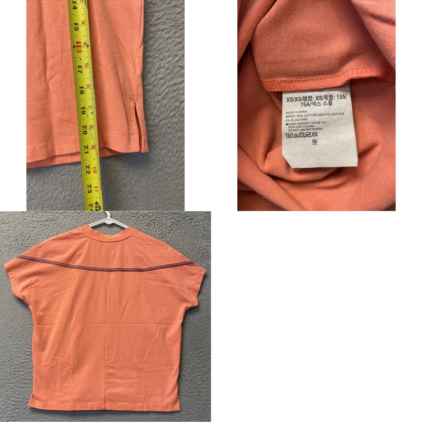 Under Armour Under Armour Shirt Womens XS Peach Short Sleeve Scoop Neck Basic Logo /105-38 Size XS / US 0-2 / IT 36-38 - 8 Thumbnail