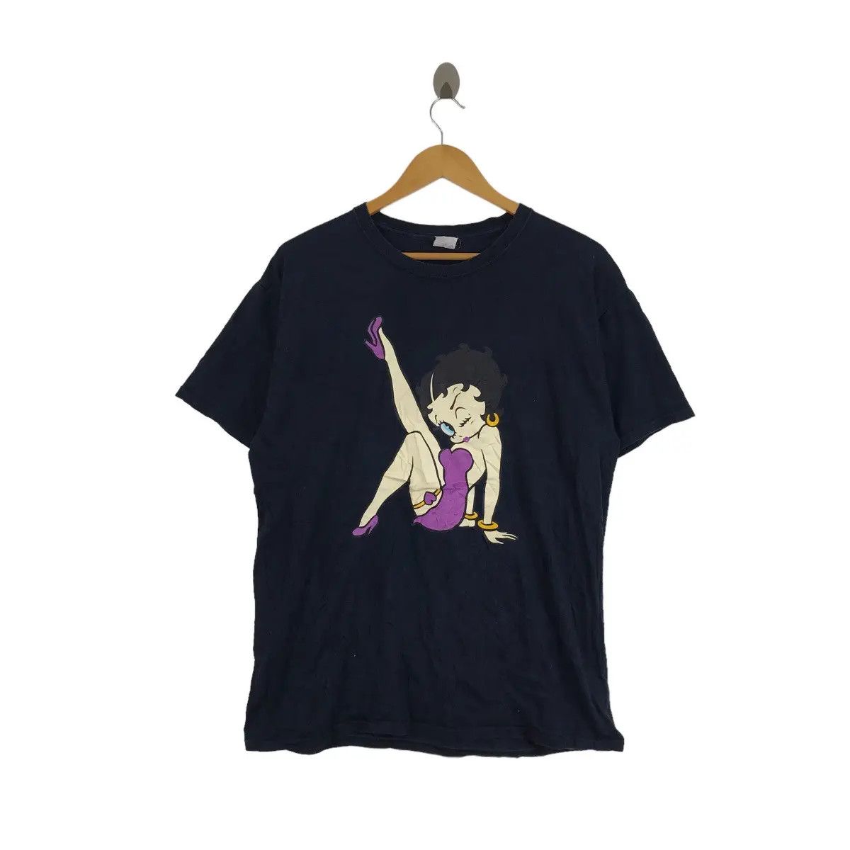Vintage Vtg 90’ BETTY BOOP CARTOON Comic Monroe Pose Tee Shirt Size M / US 6-8 / IT 42-44 - 1 Thumbnail