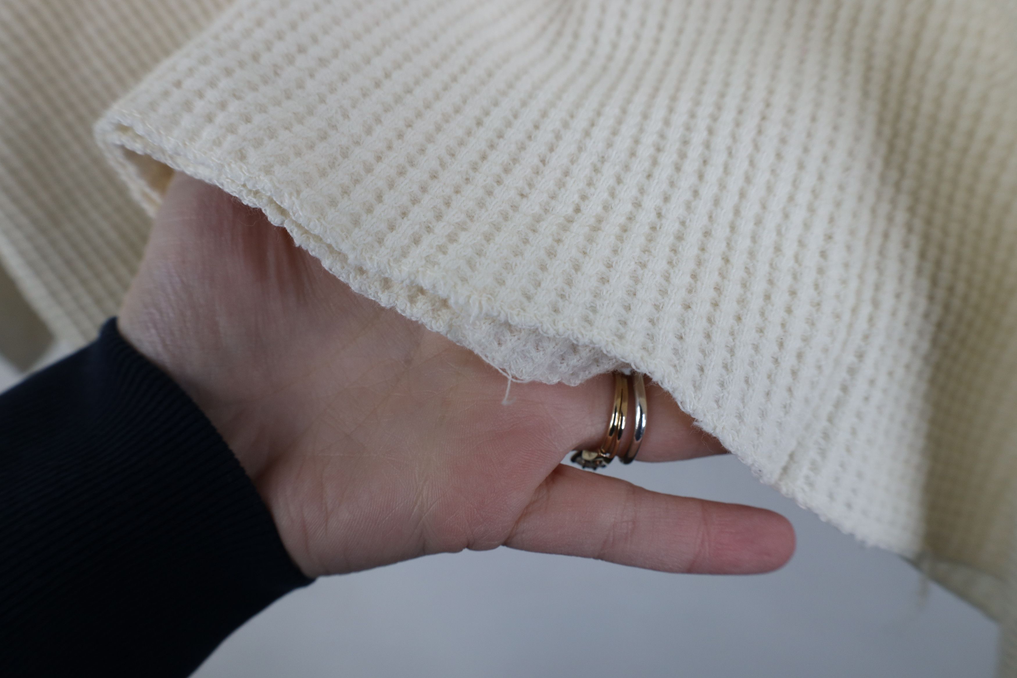 Vintage Vintage 70s Streetwear Waffle Knit Long Sleeve T-Shirt USA Size US M / EU 48-50 / 2 - 8 Thumbnail