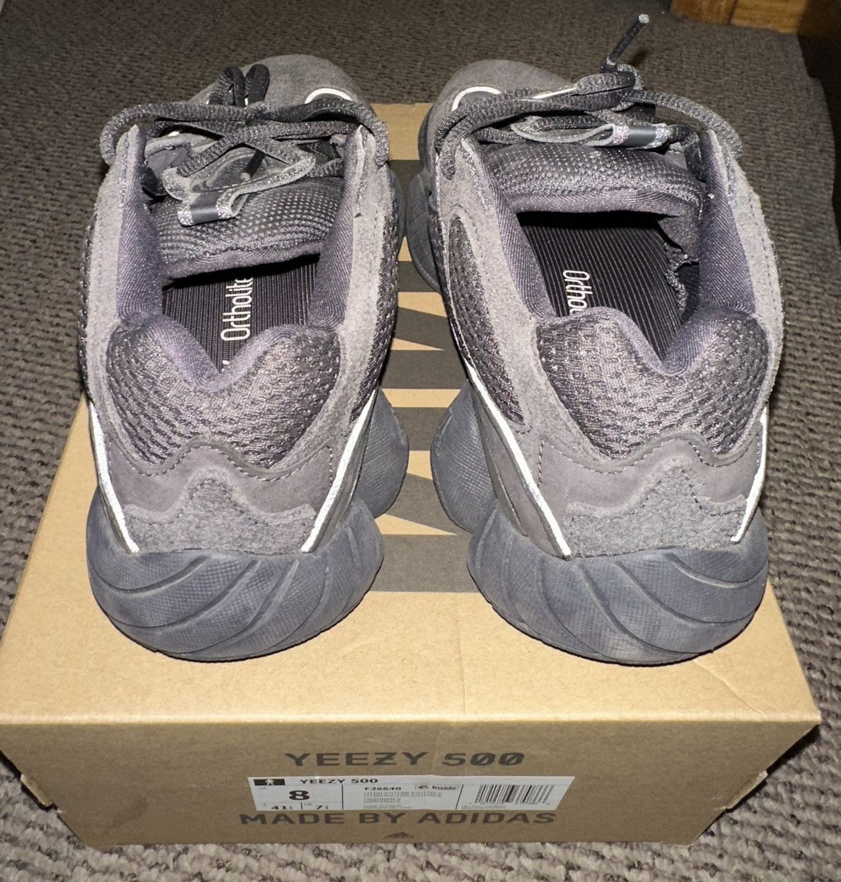 Adidas × Yeezy Adidas Yeezy 500 Utility Black Size US 8 / EU 41 - 2 Thumbnail