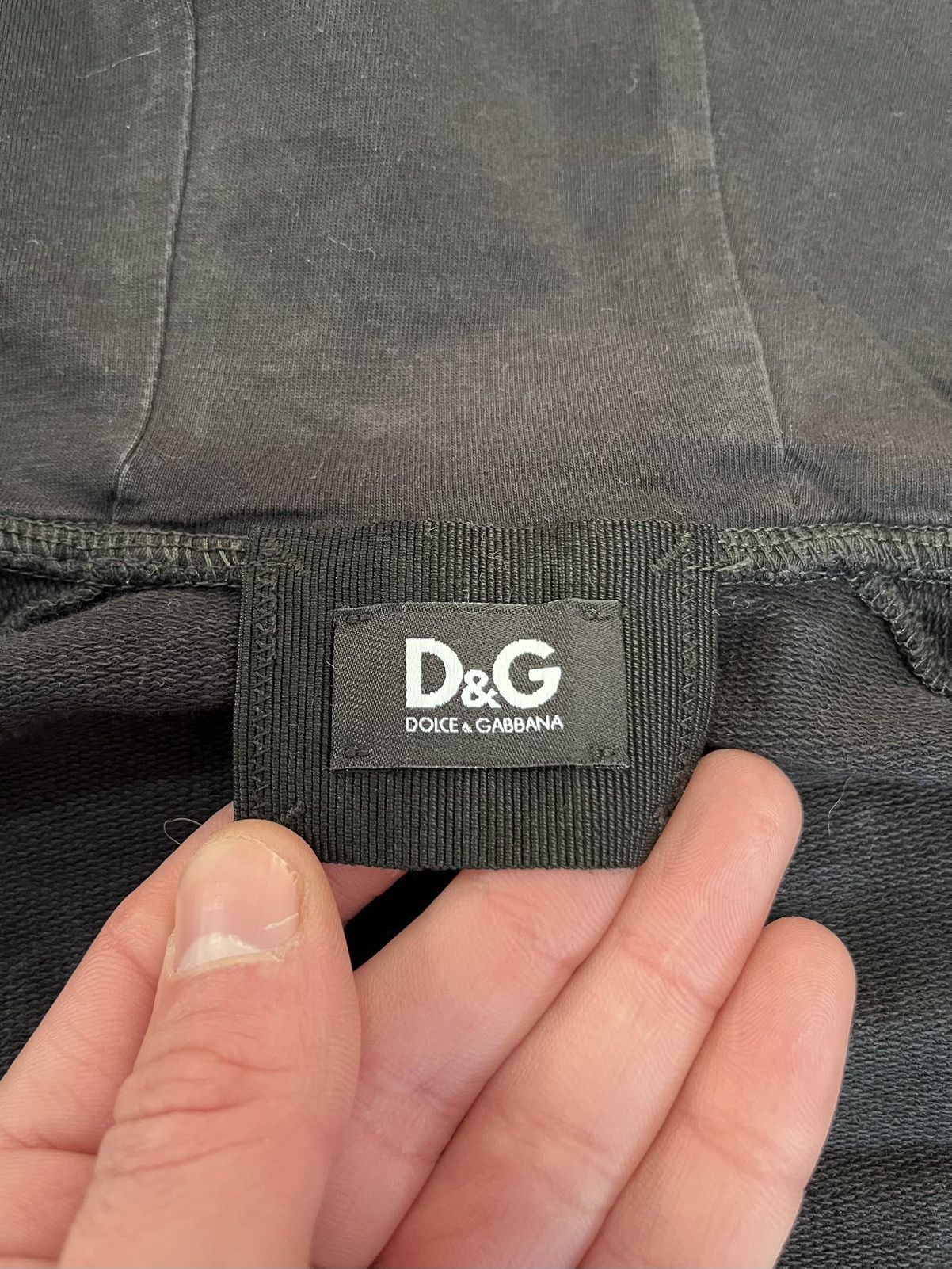 Dolce & Gabbana Vintage D&G Dolce & Gabbana Zip Hoodie Silk Panel Cowl Neck Size M / US 6-8 / IT 42-44 - 4 Thumbnail
