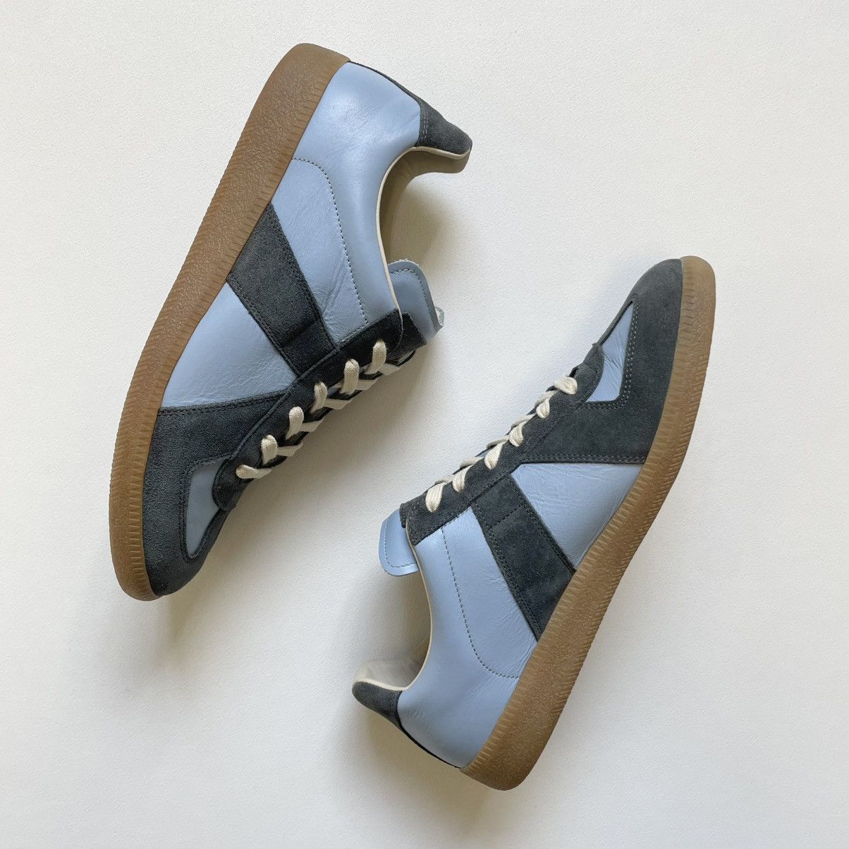 Blue/Gray Suede GAT Sneakers