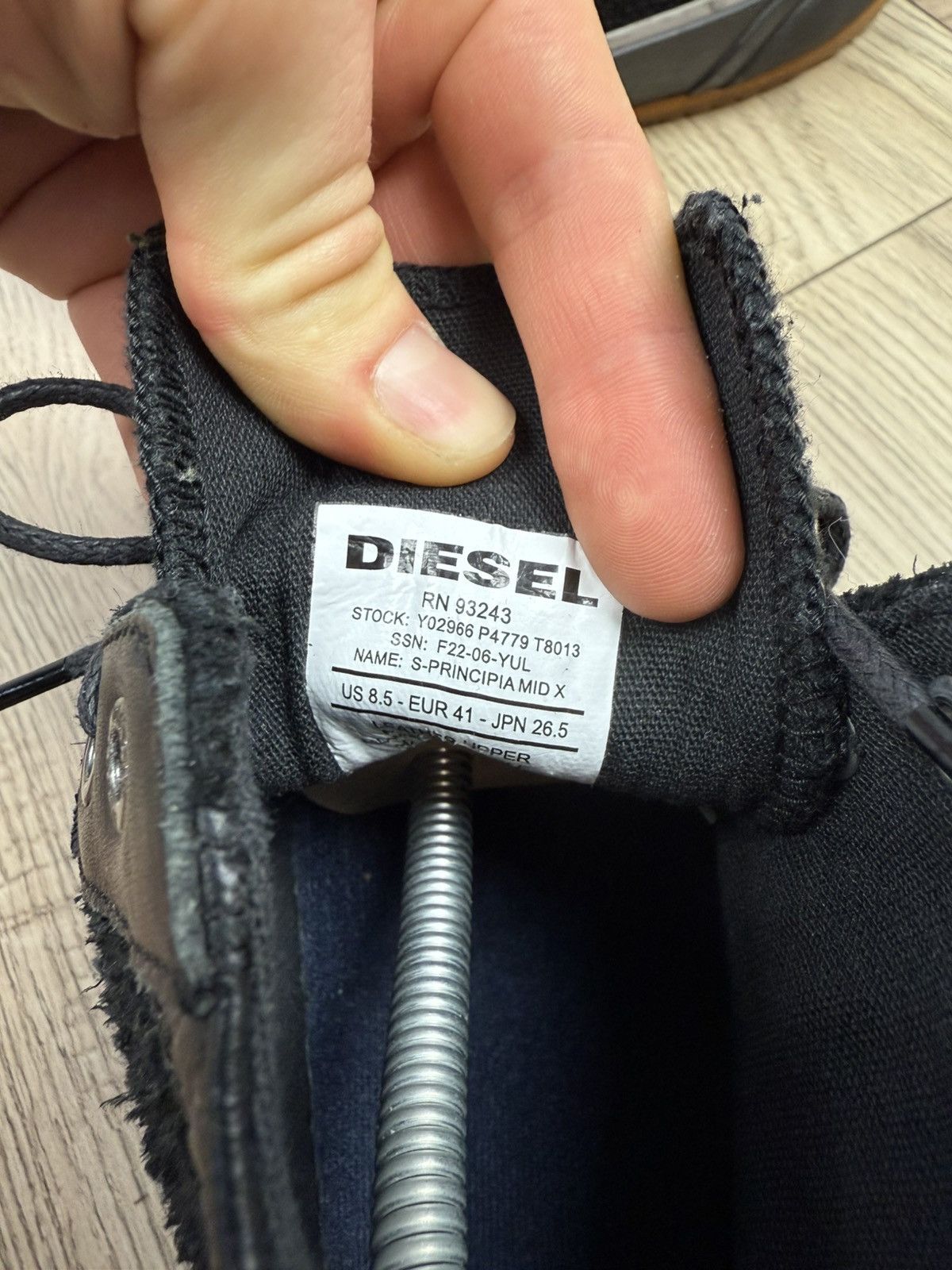 Diesel × Vintage Diesel Leather high shoes Size US 8 / EU 41 - 12 Thumbnail