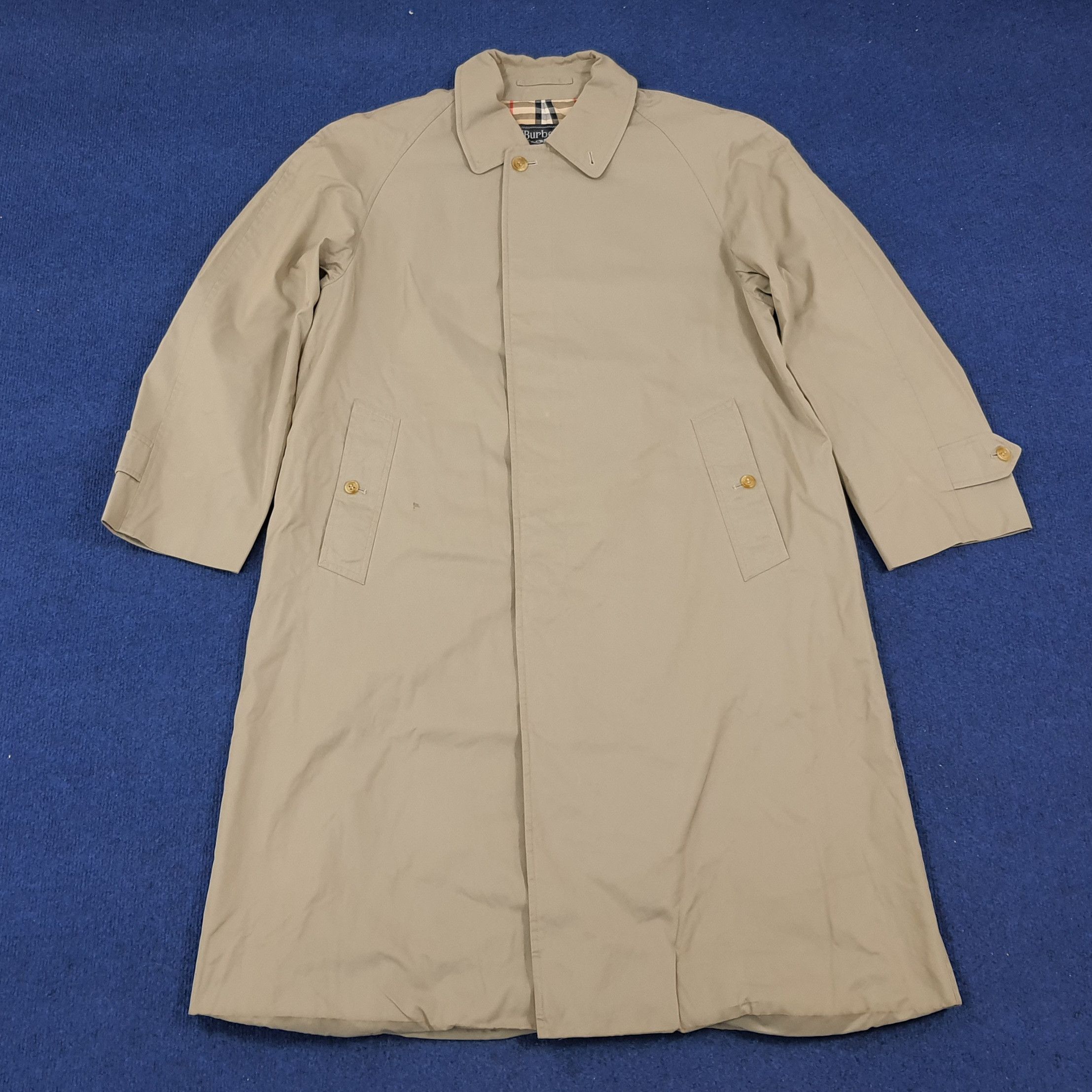 Burberry × Vintage Vintage Burberrys Nova Check Trench Jacket Size US L / EU 52-54 / 3 - 1 Thumbnail