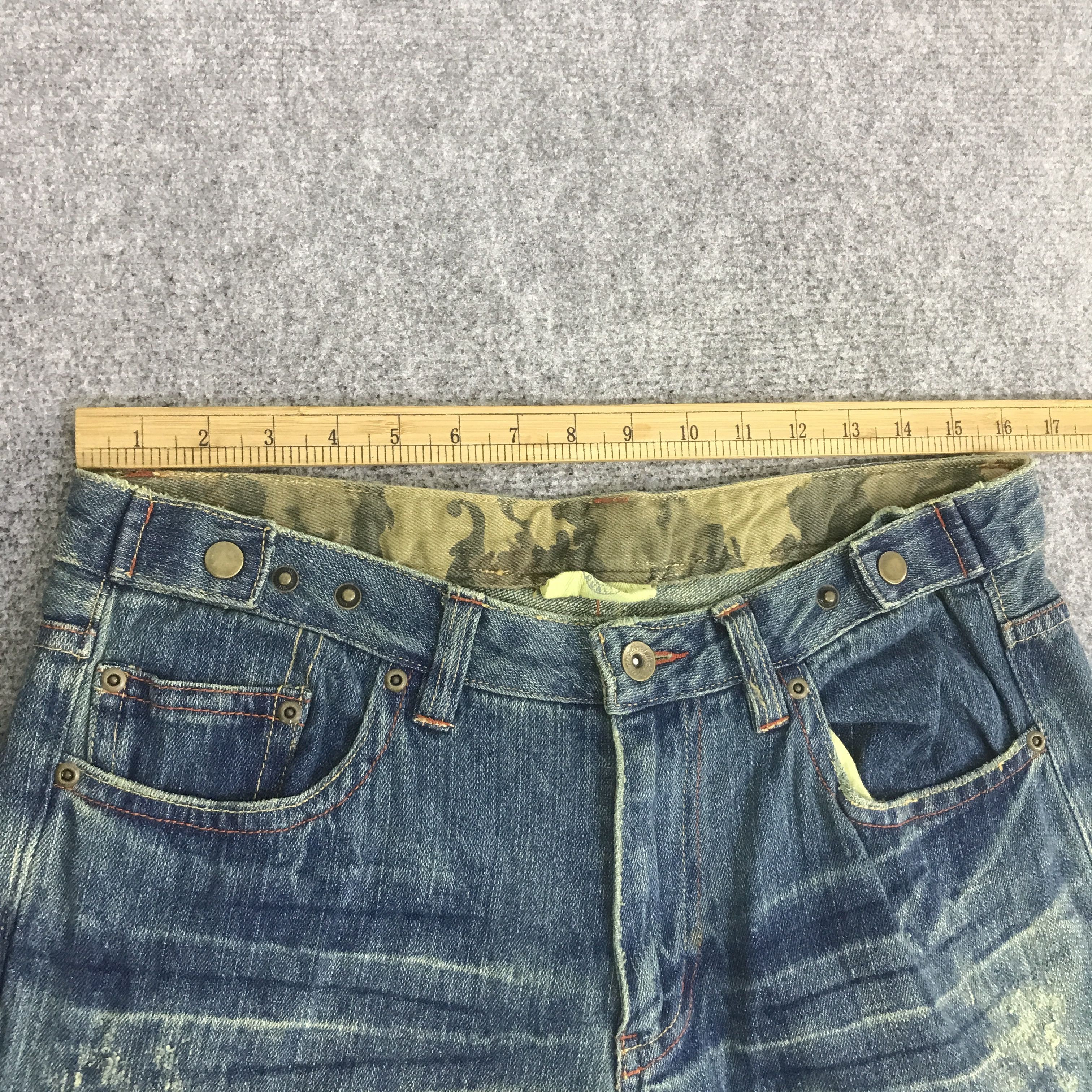 Japanese Brand GUMU BAGGY DENIM PANTS K133B10 Size US 33 - 7 Thumbnail