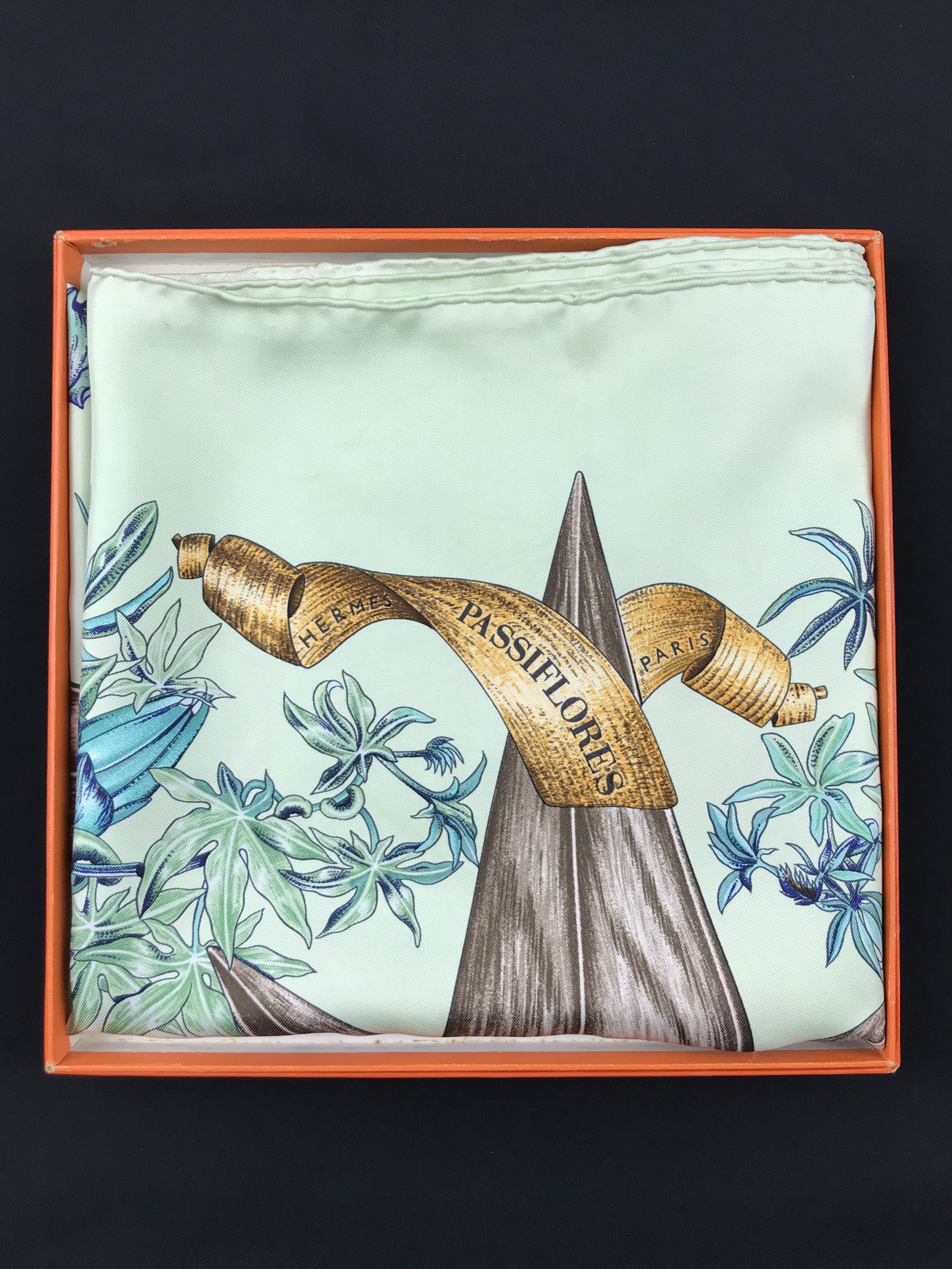 Hermes Vintage Hermes Silk Scarf With Box Size ONE SIZE - 15 Thumbnail