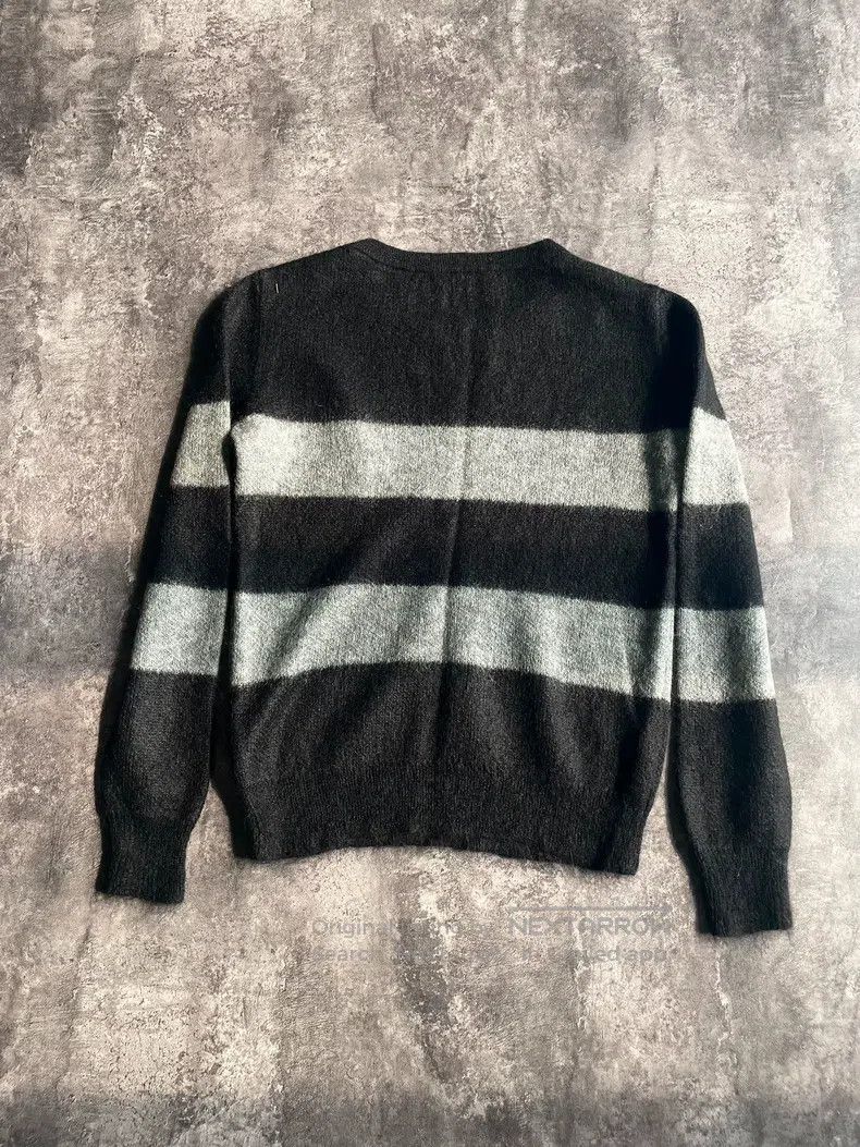 Saint Laurent Paris Saint Laurent Paris Gray and Black Striped Sweater Size US M / EU 48-50 / 2 - 2 Thumbnail