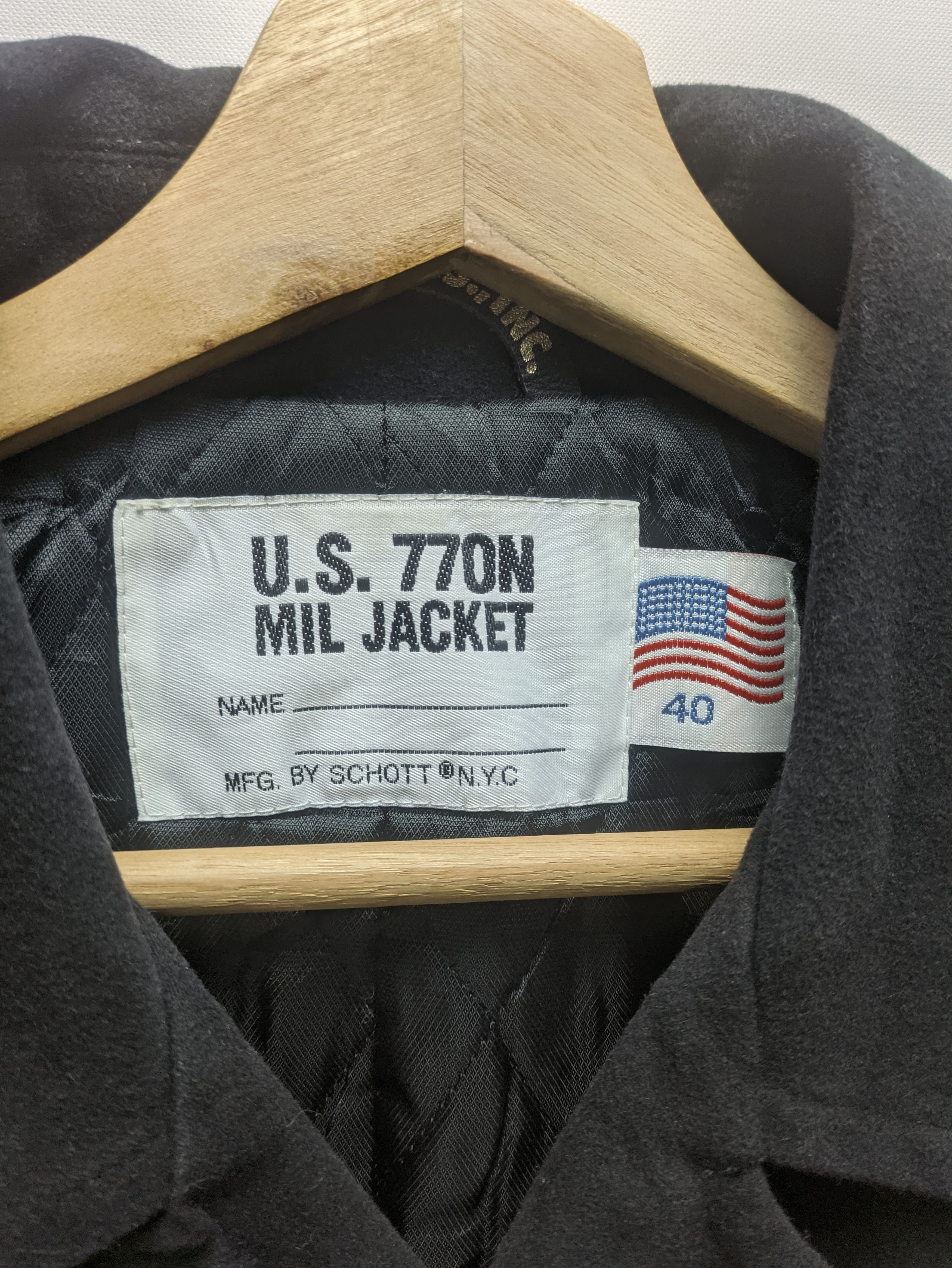 Schott Steals🔥Schott U.S. 770N Mil Jacket Peacoat Wool Size US M / EU 48-50 / 2 - 3 Thumbnail