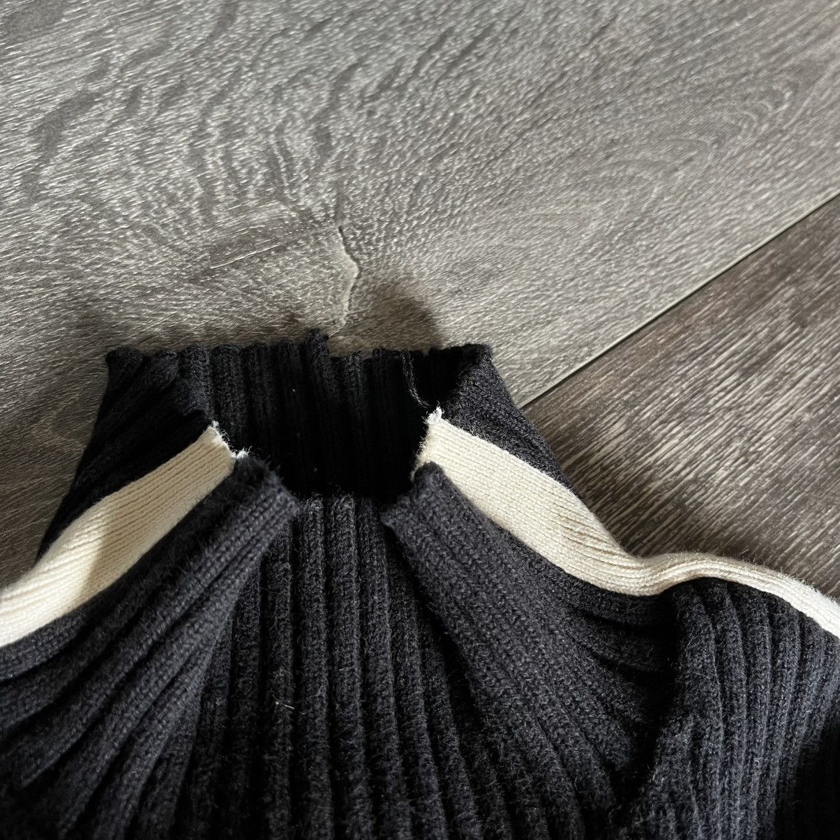 Ralph Lauren Vintage Polo Ralph Lauren Race Stripe Mock Neck Sweater Y2K Size M / US 6-8 / IT 42-44 - 3 Thumbnail