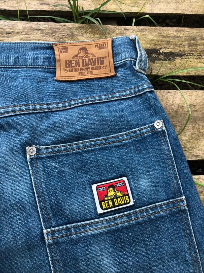 Ben Davis Rare🔥 Vintage Ben Davis Double Knee Denim Jeans Size US 32 / EU 48 - 3 Thumbnail