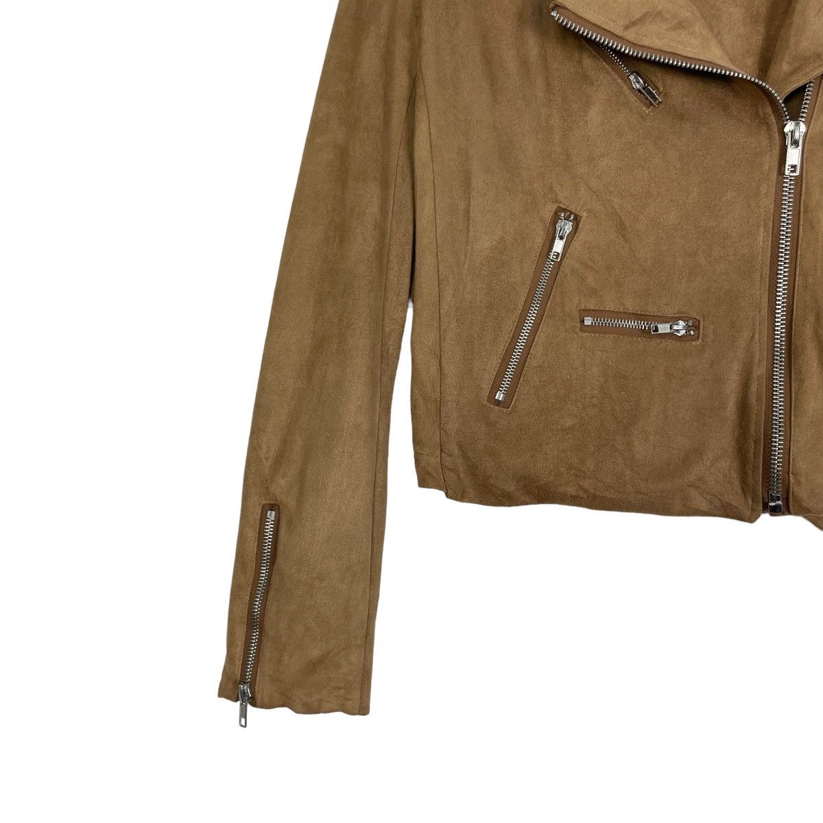 If Six Was Nine Vintage Olivaceous Double Collar Jacket Women Size S / US 4 / IT 40 - 6 Thumbnail