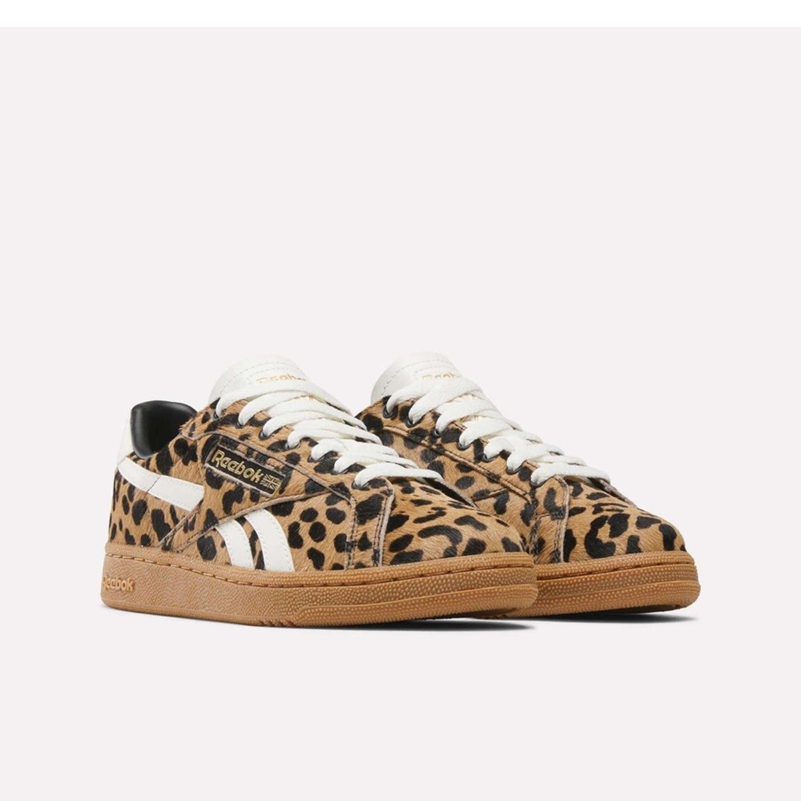 Reebok Reebok Club C Grounds 9.5 Cheetah Print Sneakers EUC Size US 9.5 / IT 39.5 - 6 Thumbnail