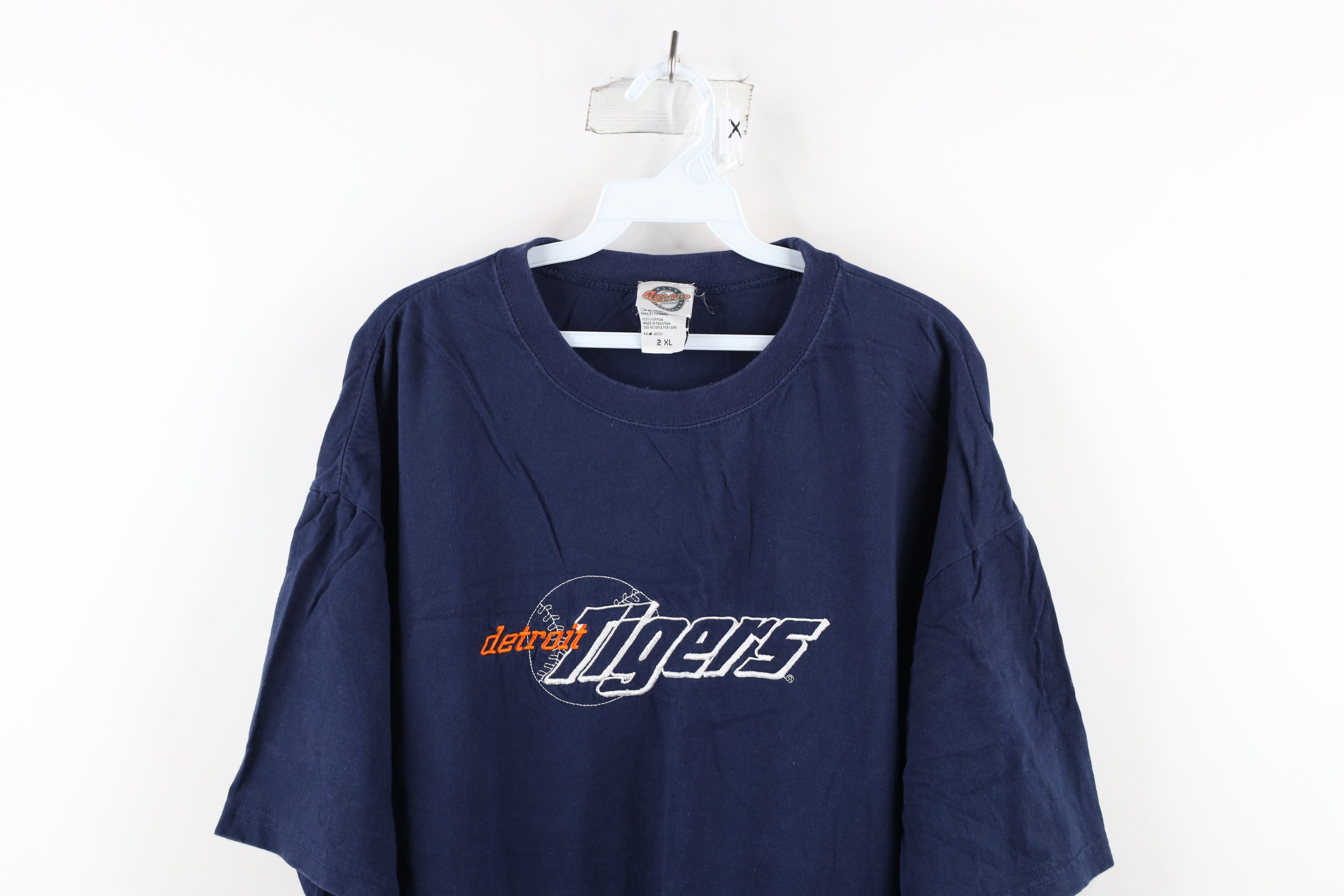 Vintage Vintage 90s Detroit Tigers Baseball Short Sleeve T-Shirt Size US XXL / EU 58 / 5 - 2 Thumbnail