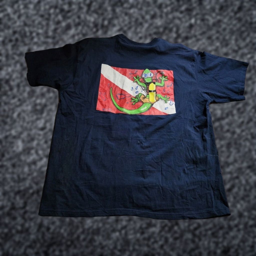 Vintage VINTAGE Dolphy Mexico Salamander Beach T Shirt Blue XL Mens Size US XL / EU 56 / 4 - 1 Thumbnail