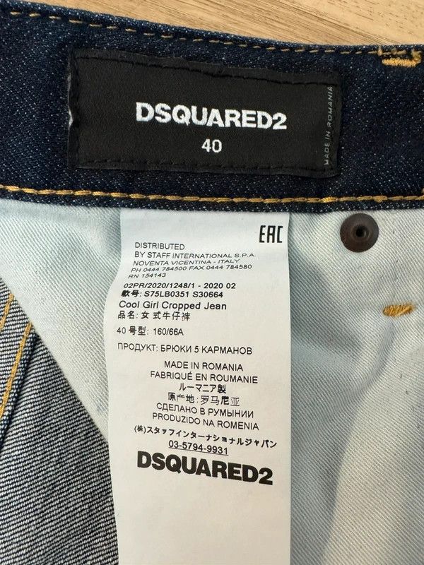 Dsquared2 Dsquared2 Cool Girl Cropped Jeans Big Logo size 40 Navy New Size 28" / US 6 / IT 42 - 12 Thumbnail