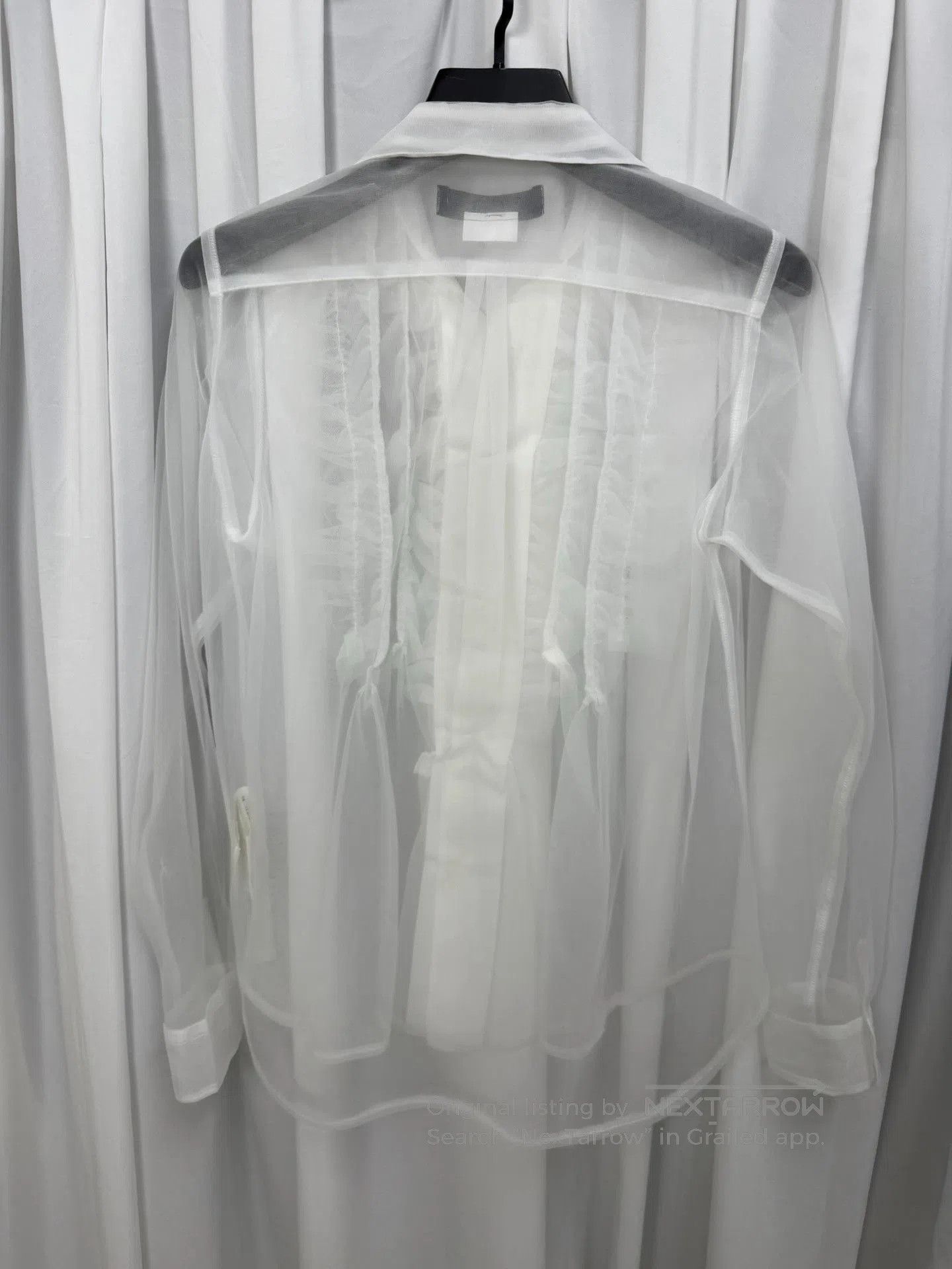 Comme des Garcons Black Comme des Garcons Black Ruffle Round Neck Shirt. Size M / US 6-8 / IT 42-44 - 7 Thumbnail