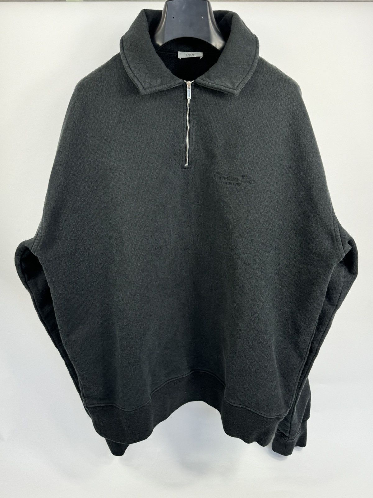 Dior LOGO EMBROIDERED HALF-ZIP UP POLO Size US XL / EU 56 / 4 - 1 Thumbnail