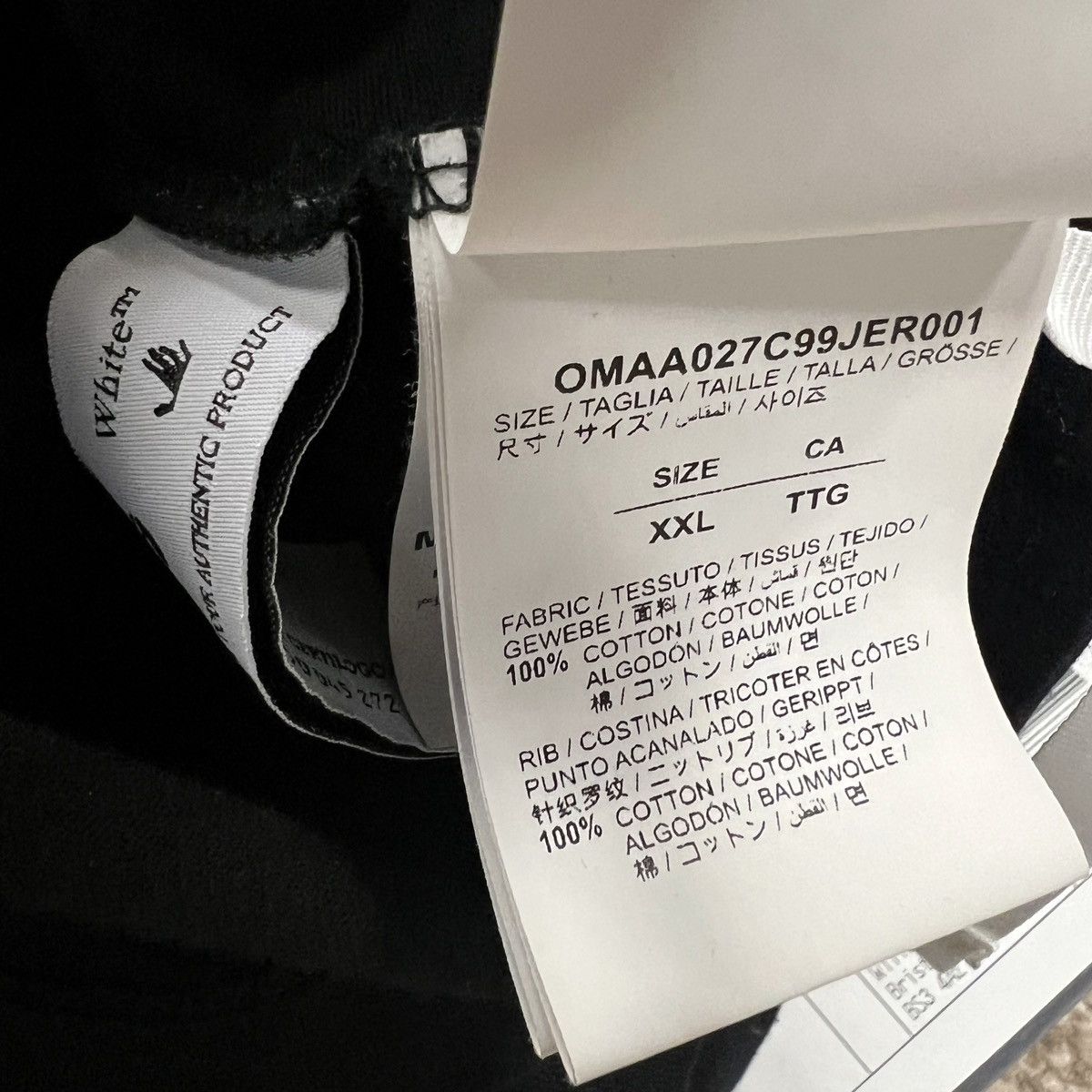 Off-White Off-White Rubber Diagonal T-Shirt Black Size US XXL / EU 58 / 5 - 5 Thumbnail