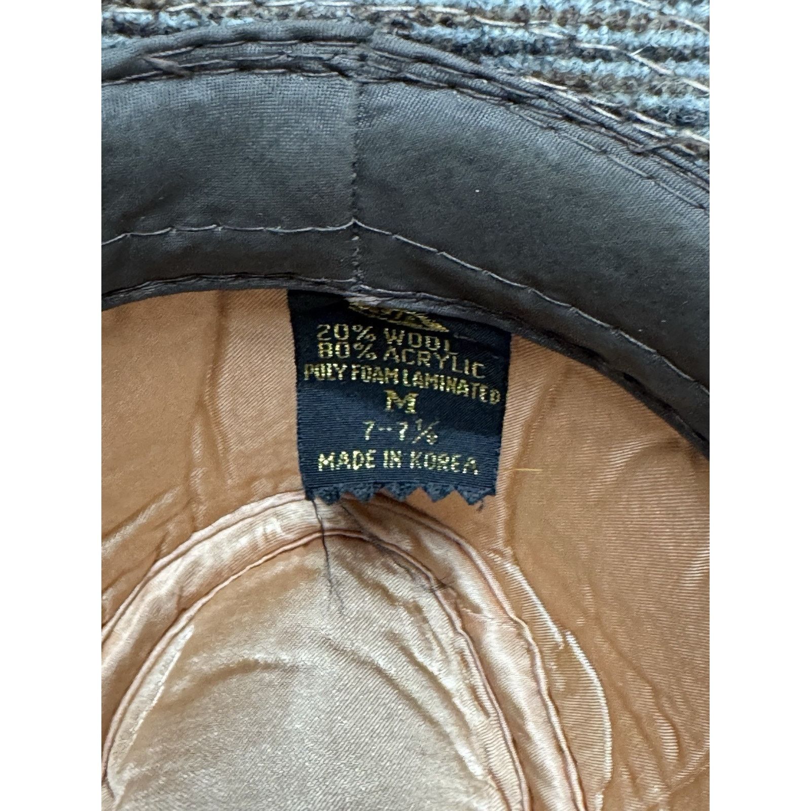 Other Vintage 80s Fedora Hat Mens Medium 7-7.5 Dapper Old Money Size ONE SIZE - 7 Thumbnail