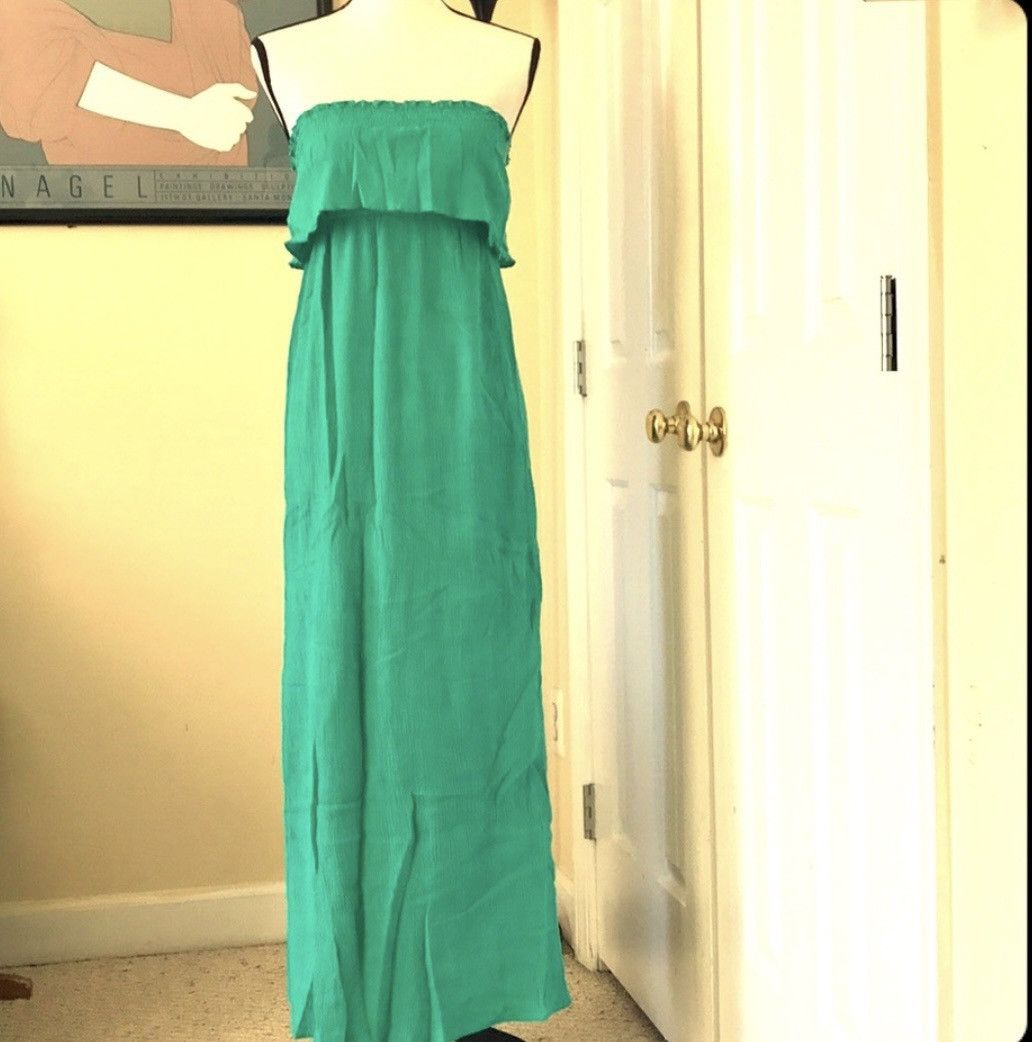 Other TURQUOISE COVER UP EMBROIDERED MAXI DRESS Size M / US 6-8 / IT 42-44 - 1 Thumbnail
