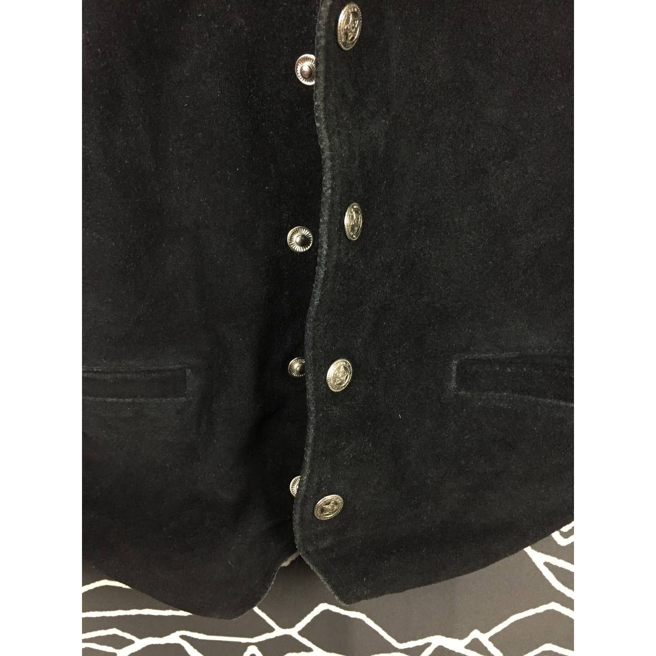 Leather Vintage Paragraff Clothing Leather Suede Snap Button Vest Size US M / EU 48-50 / 2 - 4 Thumbnail