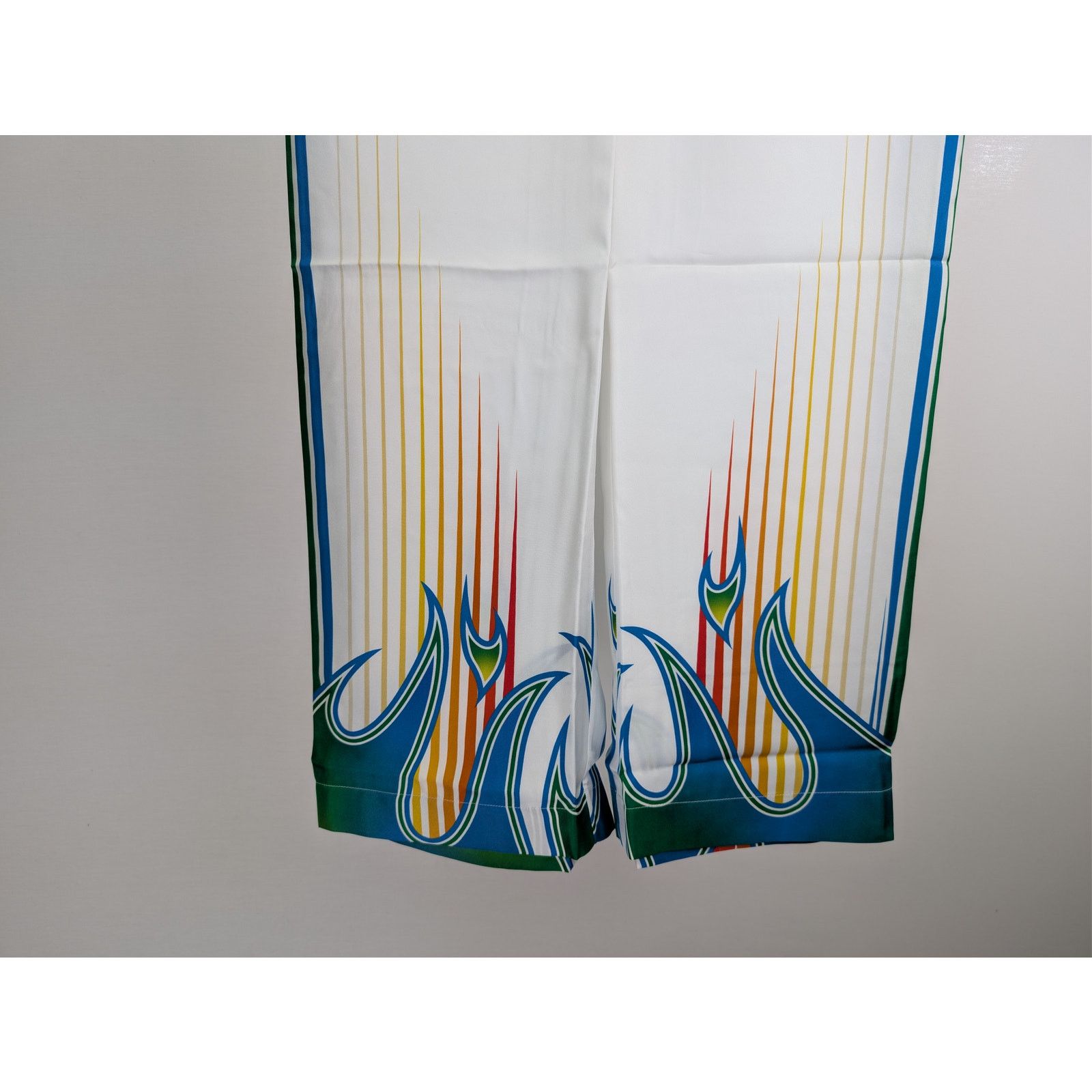 Casablanca o1rshd1 Silk Twill Drawstring Trouser sweatpant Flame Laurel Size US 32 / EU 48 - 4 Thumbnail