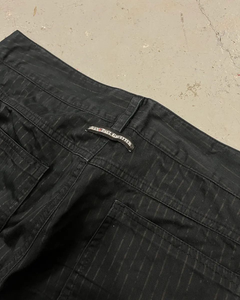 Jean Paul Gaultier Jean Paul Gaultier Black Classy Striped Pants Size US 39 - 10 Thumbnail