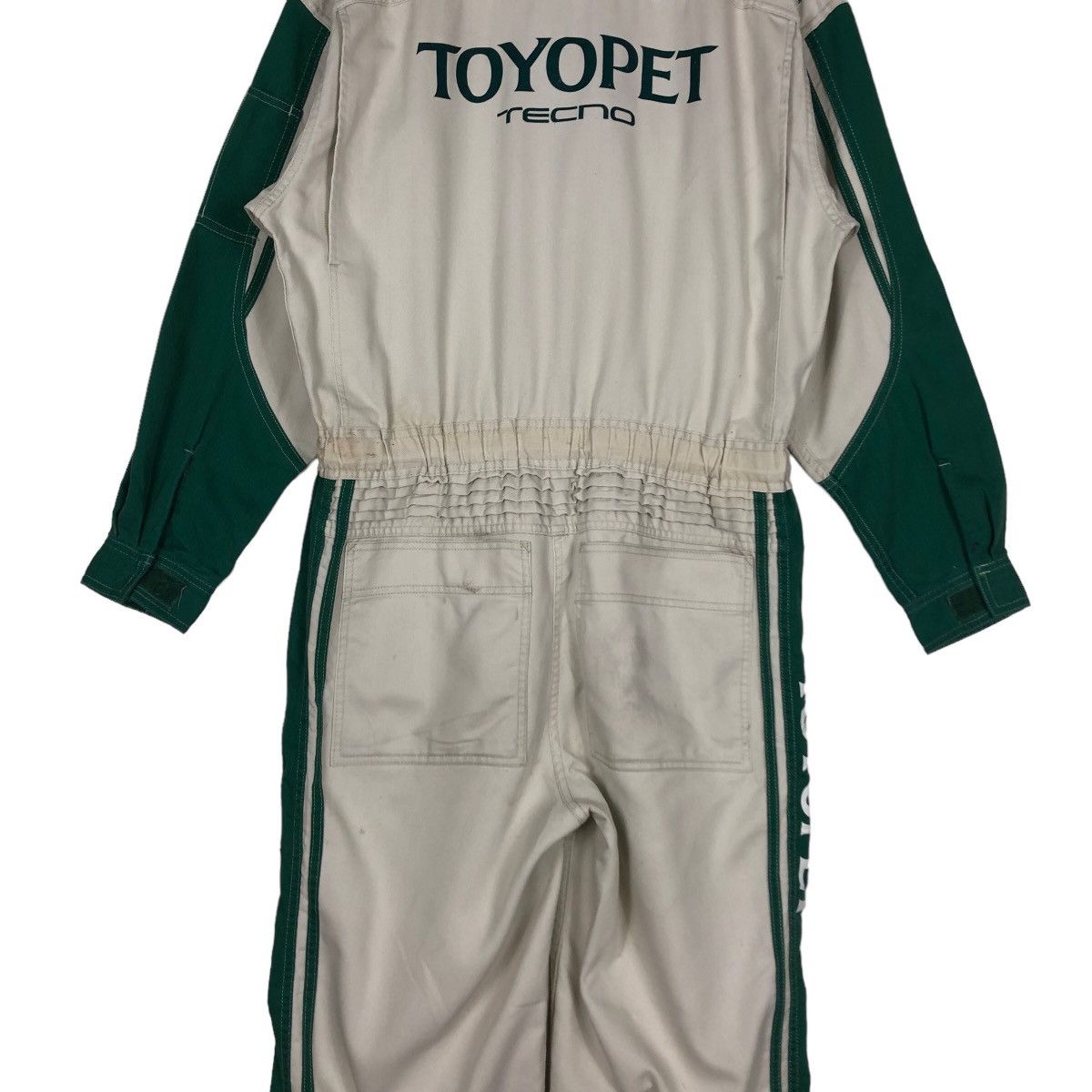Japanese Brand 🔥90’s Vintage Coverall Work Toyota Tecno Spell Out Big Logo Size US 38 / EU 54 - 10 Thumbnail