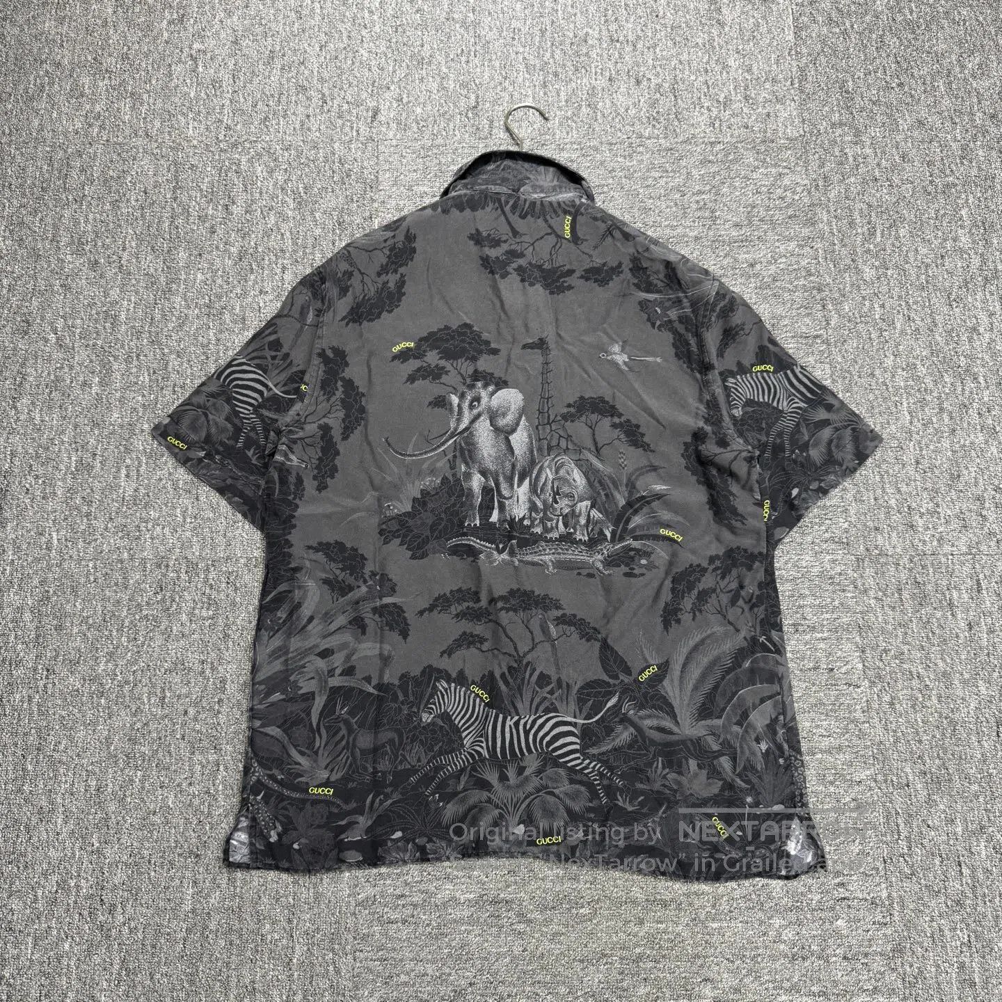 Gucci Guicci Animal-print silk short-sleeved shirt| Size US S / EU 44-46 / 1 - 2 Thumbnail