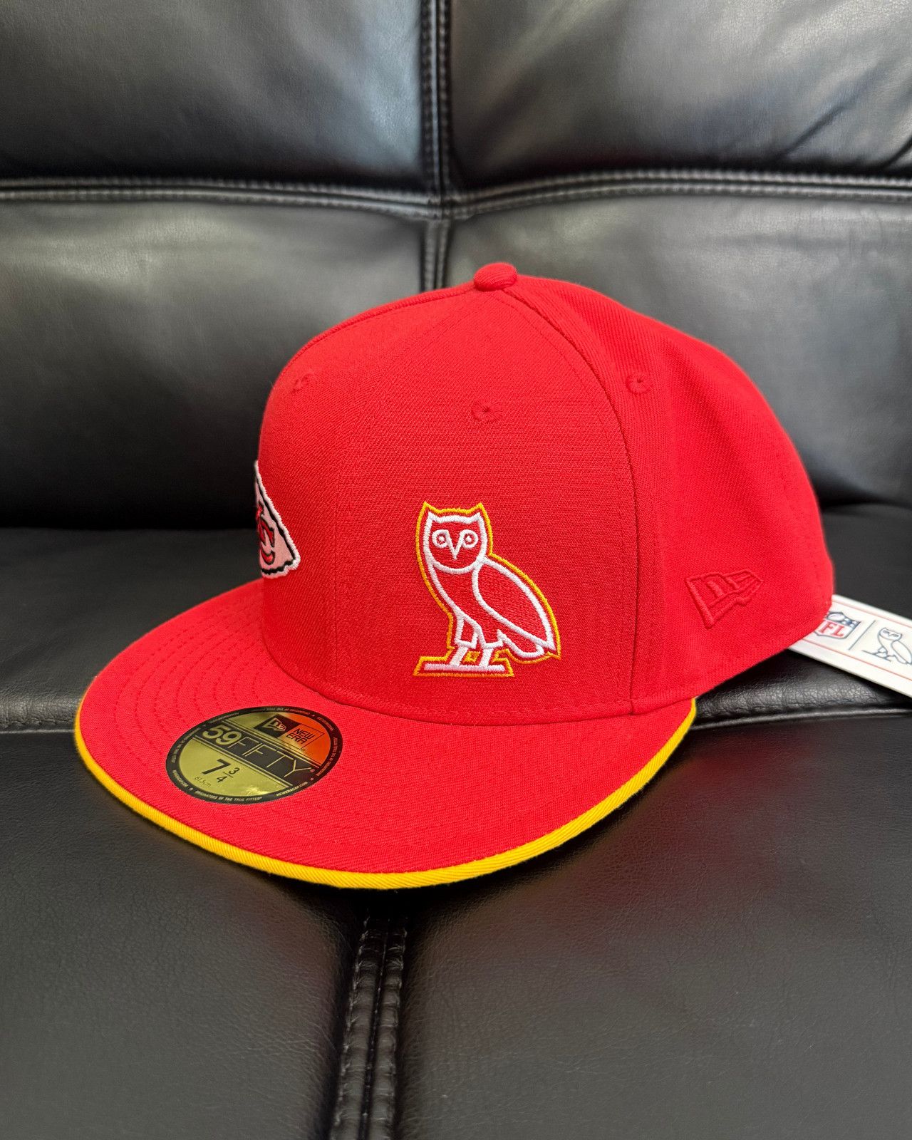 NFL × October's Very Own 7 3/4 - OVO x New Era x NFL Kansas City Chiefs Fitted Hat Size ONE SIZE - 2 Thumbnail