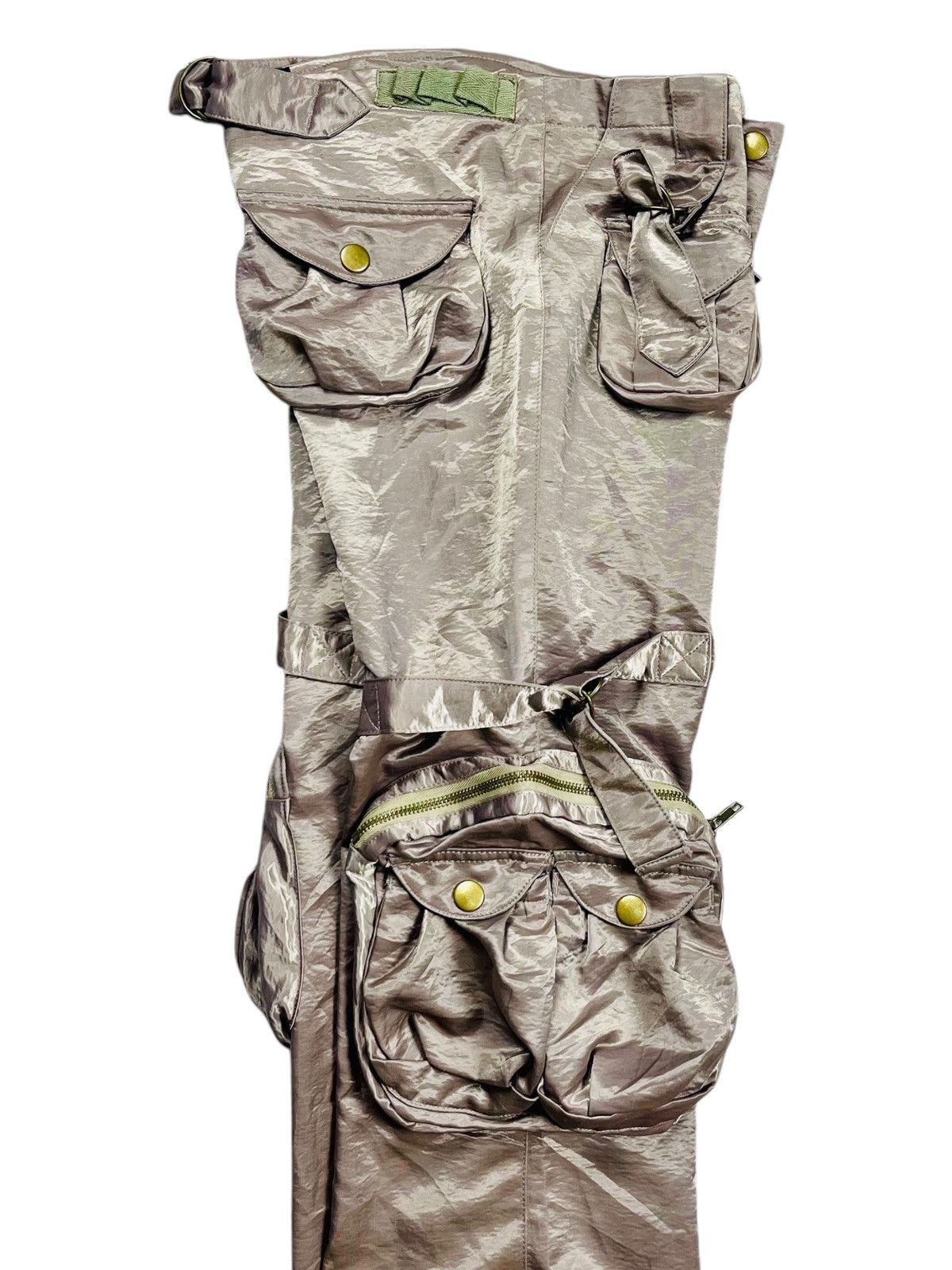 If Six Was Nine GOA Style 2000s BTJ - Sateen Cargo Pants Size US 29 - 12 Thumbnail