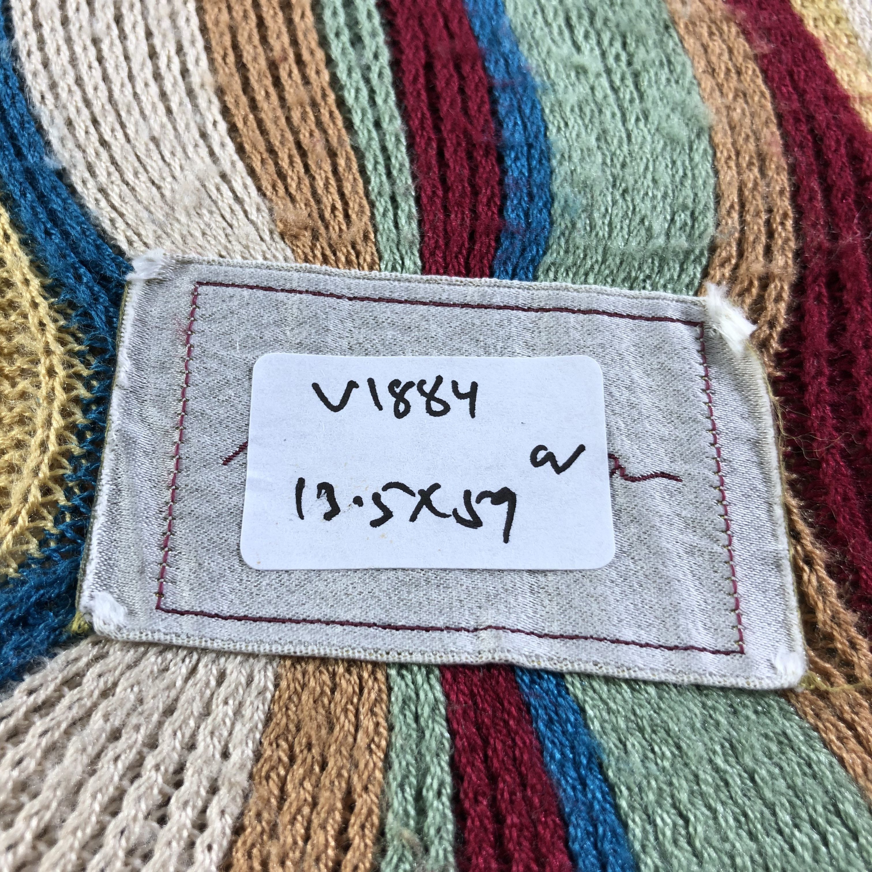 Vintage Marylia Striped Knit Wool Scarf Muffler V1884 Size ONE SIZE - 5 Thumbnail