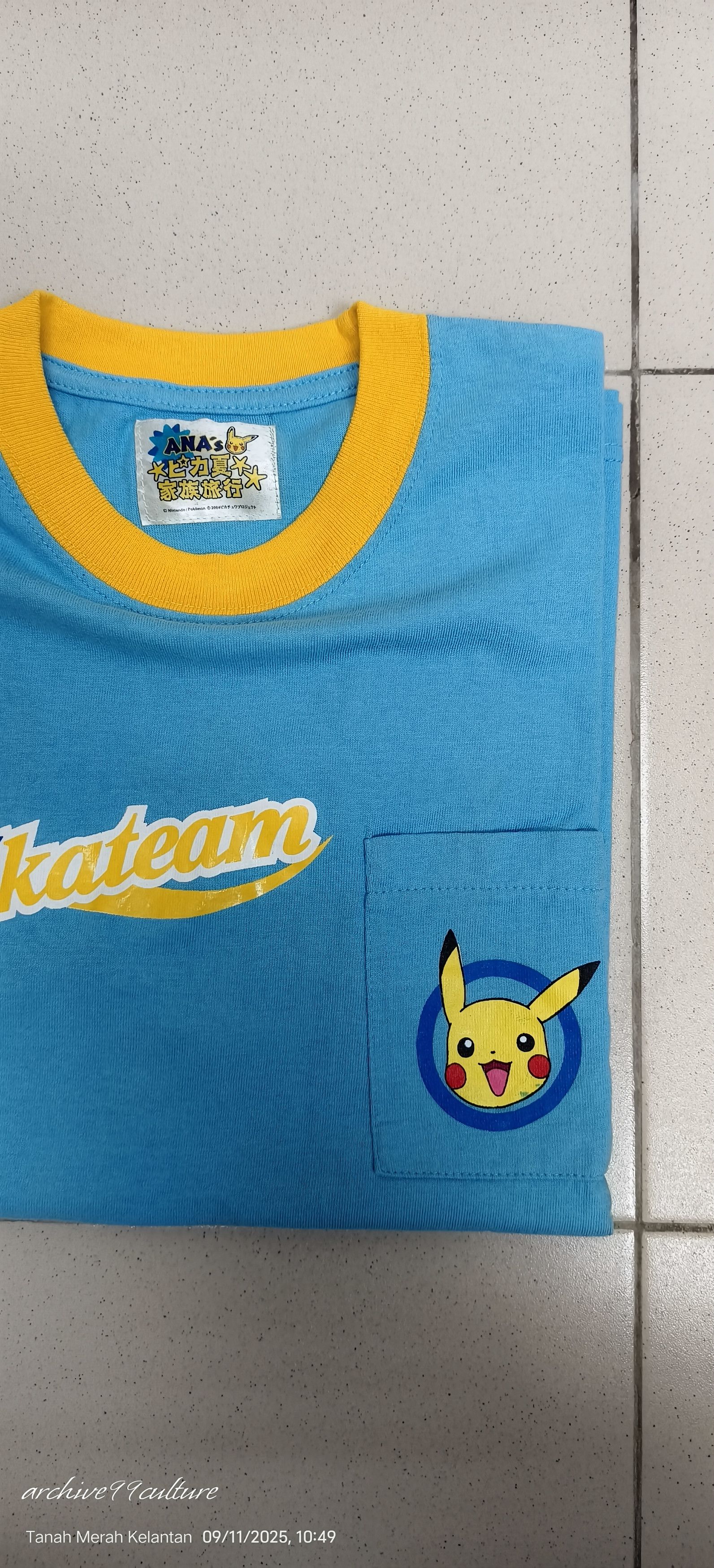 Pokemon 2004 Nintendo Pokemon pocket t shirt merch Size US S / EU 44-46 / 1 - 7 Thumbnail