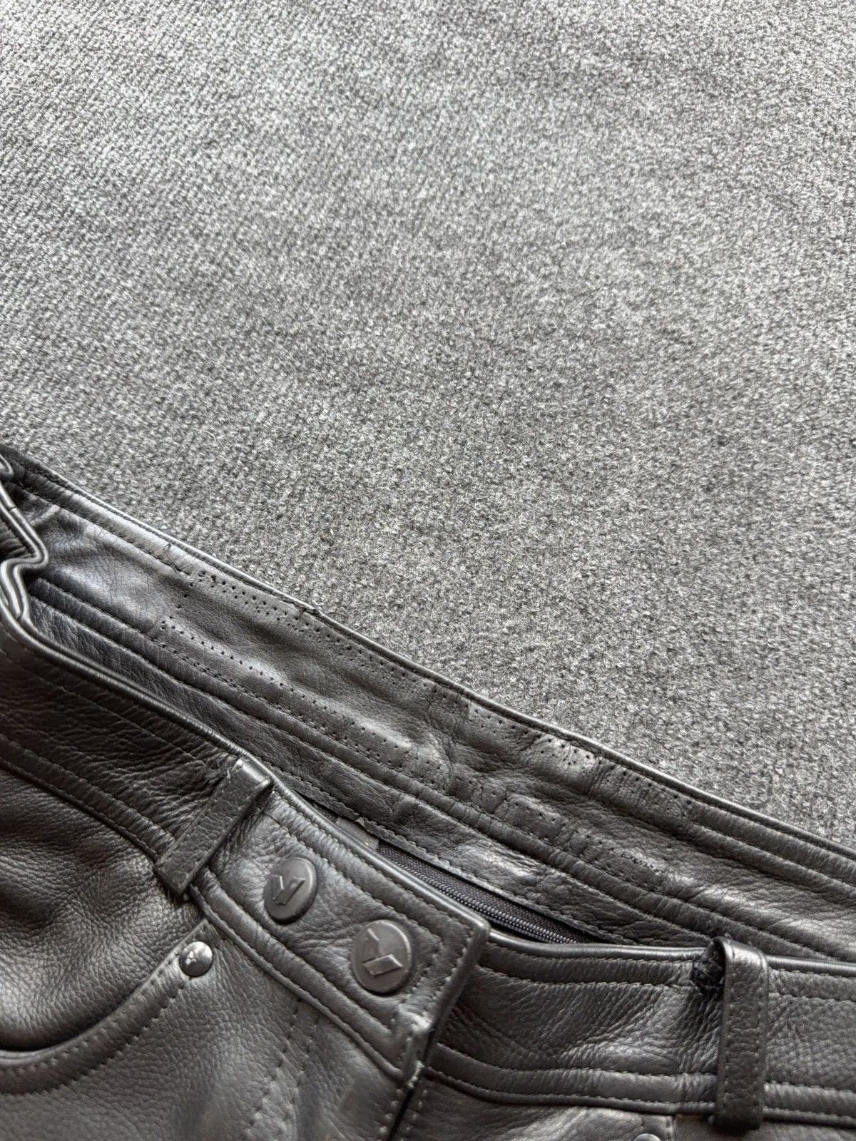 Genuine Leather Leather Rock Punk Biker MOTO Pants Lace Up Goth Moto Black Size US 32 / EU 48 - 10 Thumbnail