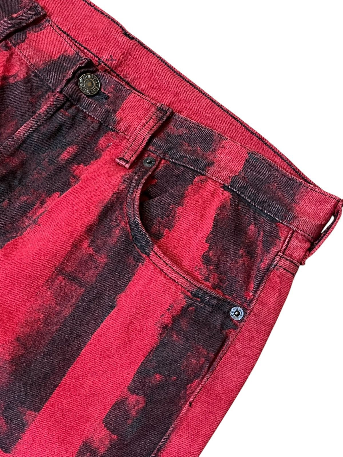 Levi's Vintage Clothing VINTAGE 90s LEVI’S 501 CUSTOM PRISONER INSPIRED ROBINS JEANS Size US 34 / EU 50 - 5 Thumbnail