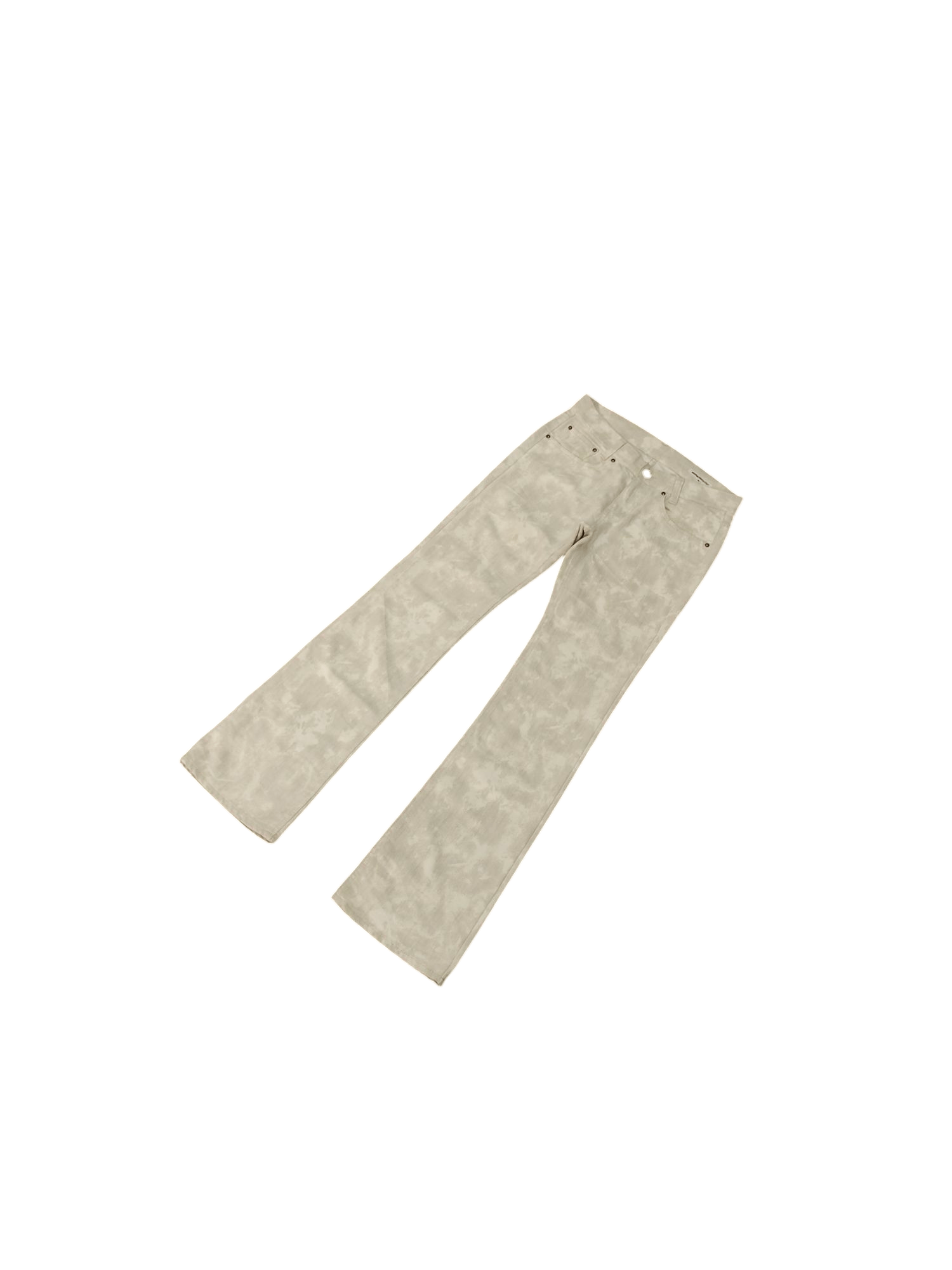 semanticdesign Flare Jeans Semantic Design Snow Camo Denim Bootcut Y2k Lgb Size US 30 / EU 46 - 2 Thumbnail