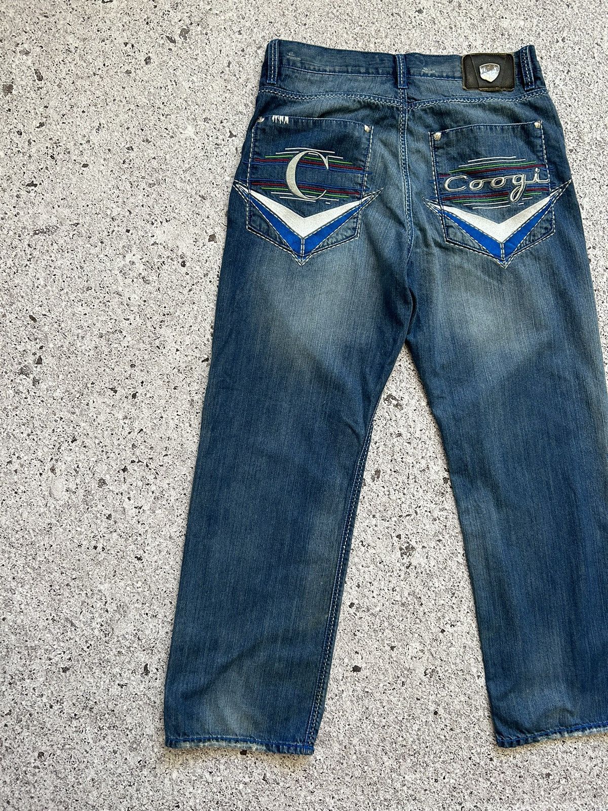 Coogi × JNCO × Vintage Crazy Vintage Y2K Coogi embroidered logo baggy jeans hype Size US 40 / EU 56 - 5 Thumbnail