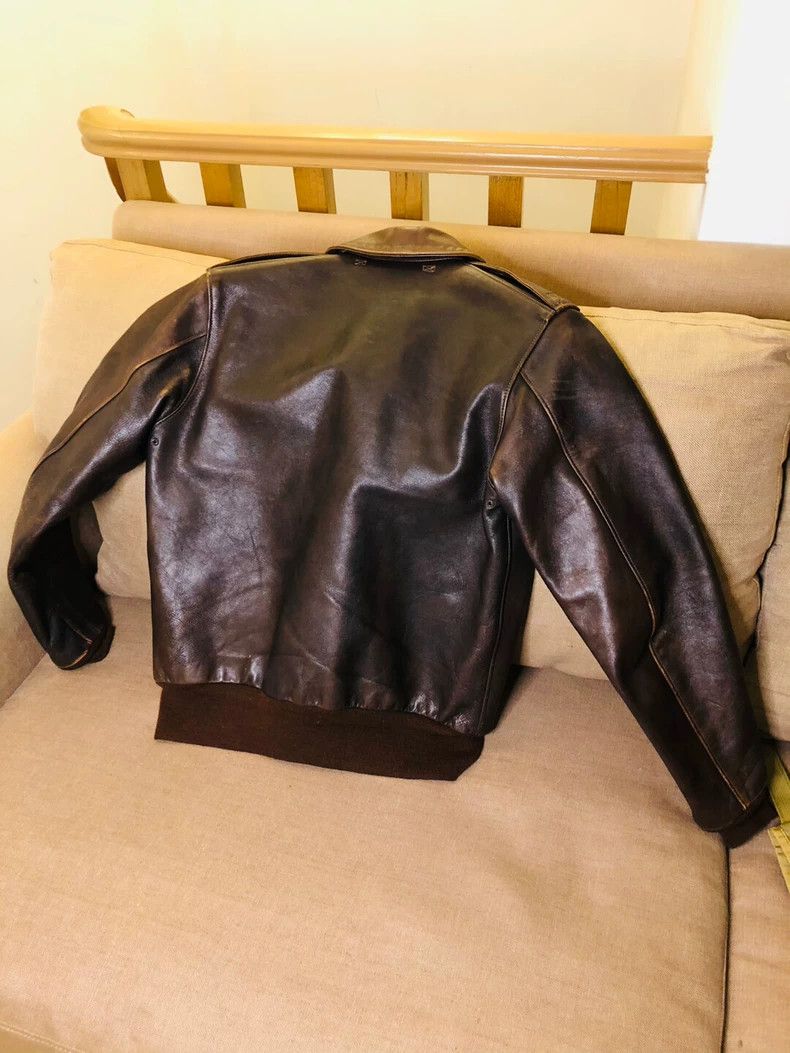 The Real McCoy's The Real McCoys A2 Leather Jacket Slim Fit Real McCoy Made Size US M / EU 48-50 / 2 - 2 Thumbnail
