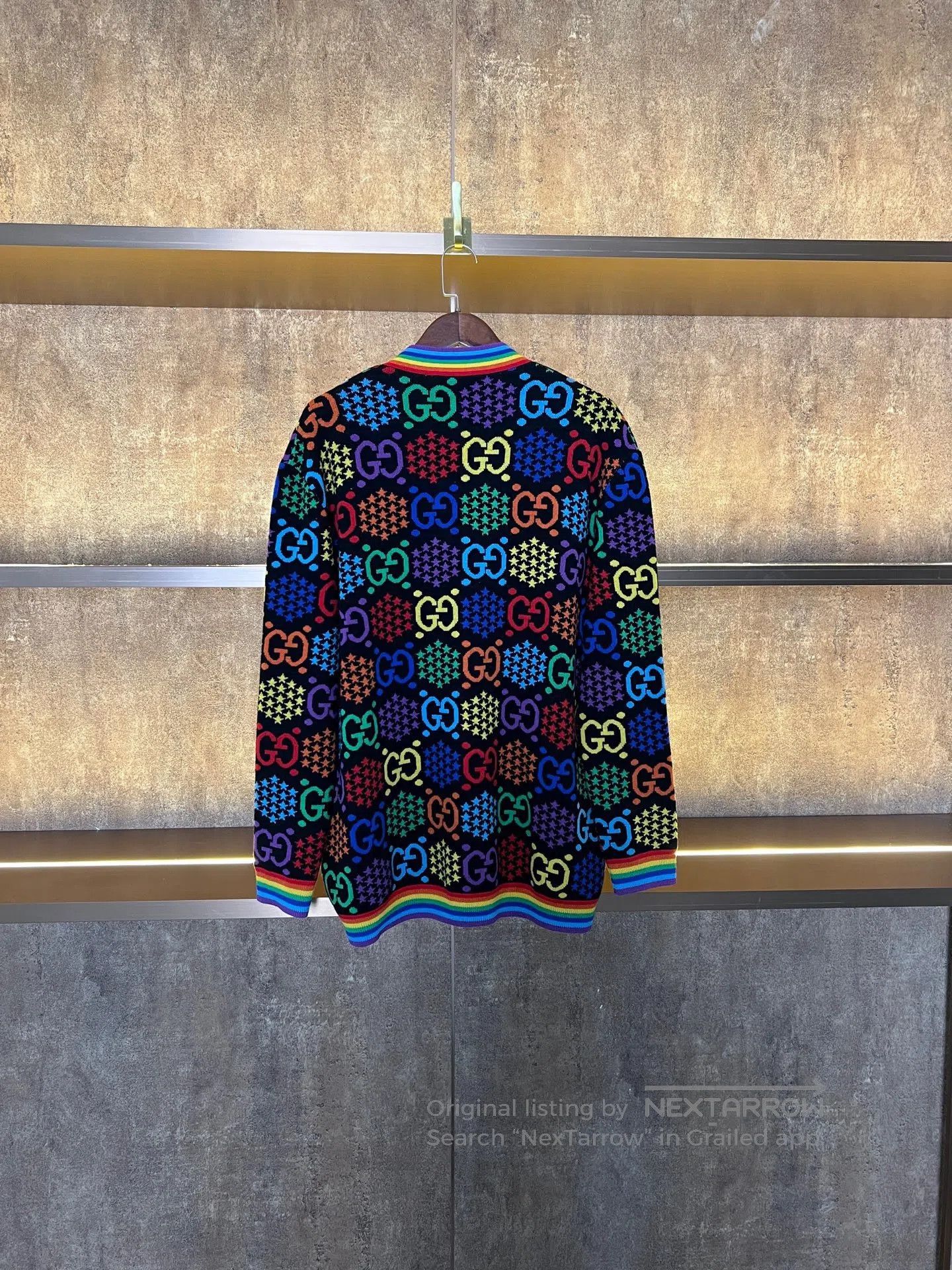 Gucci Guicci Rainbow Cardigan| Size US M / EU 48-50 / 2 - 2 Thumbnail